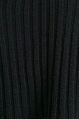 Gruba dzianinowa chusta w kolorze czarnym