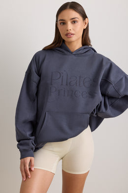 Oversized Hooded Sweatshirt in Slate