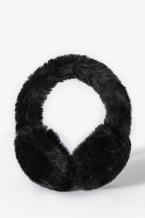 Faux-Fur Earmuffs in Black
