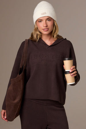 Suede Tote Bag in Espresso