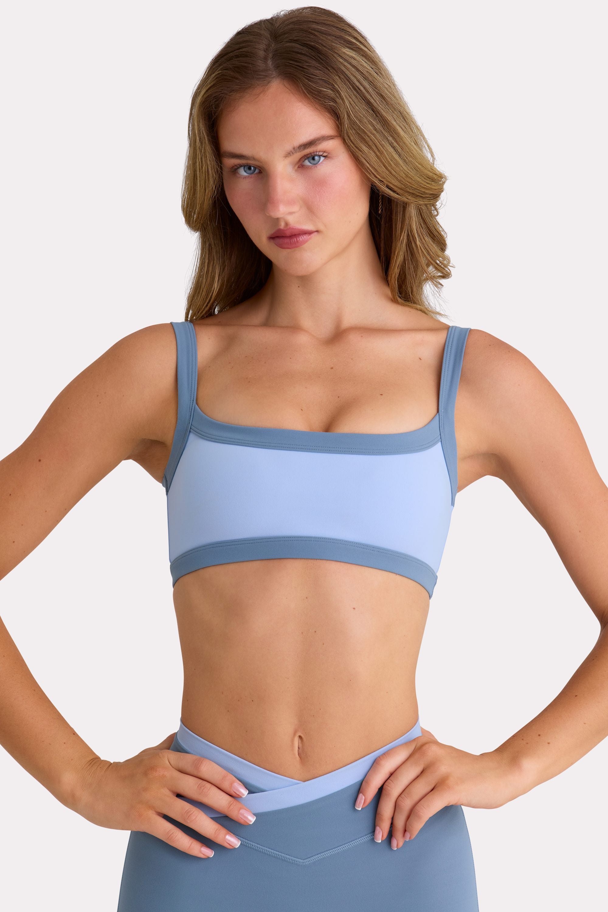 Soft Active Sports Bra in Sky