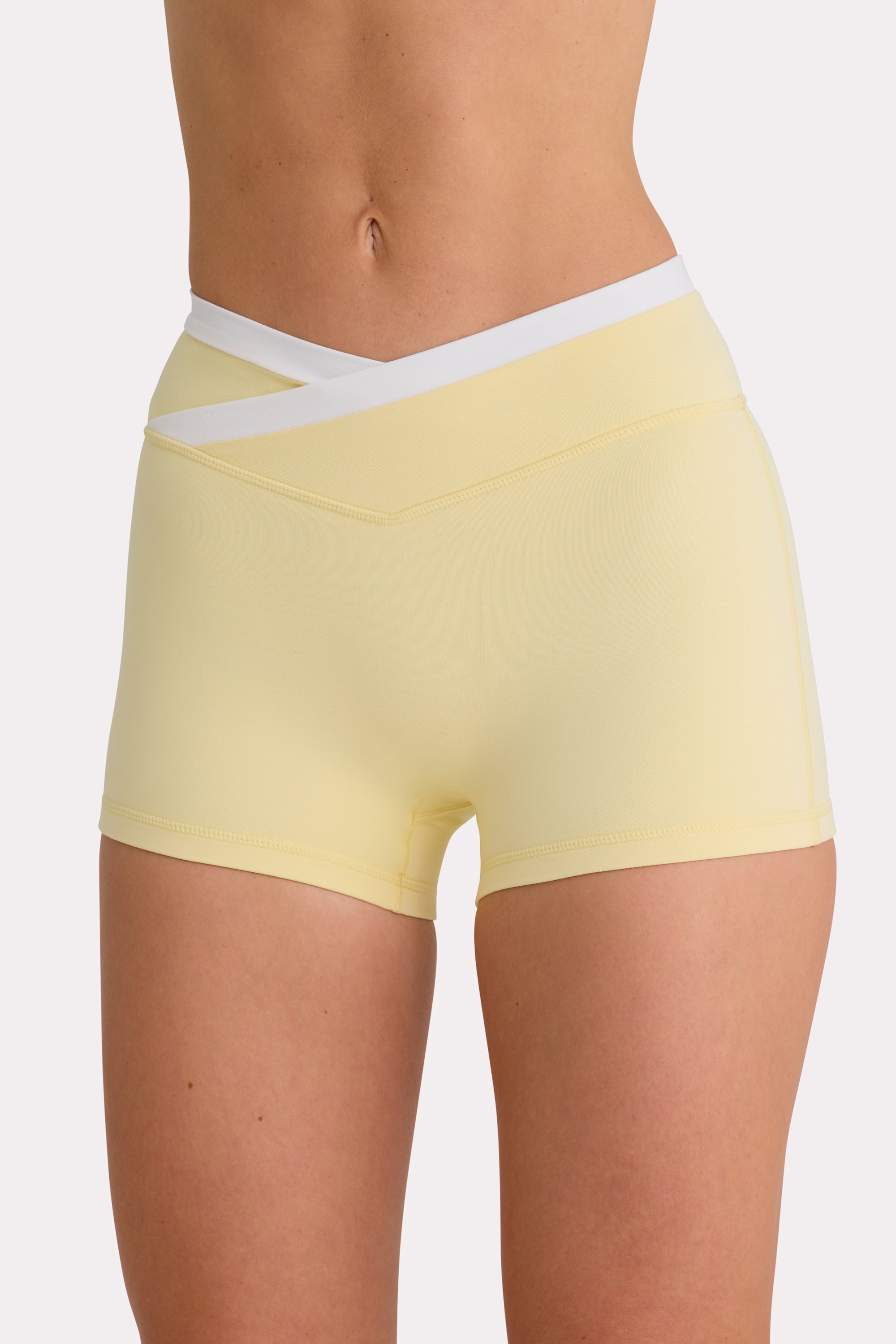 Soft Active Shorts  in Lemon