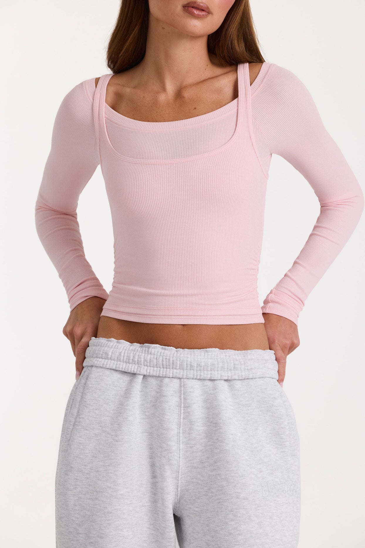 ButterCloud™ Layered Top  in Blush - 5