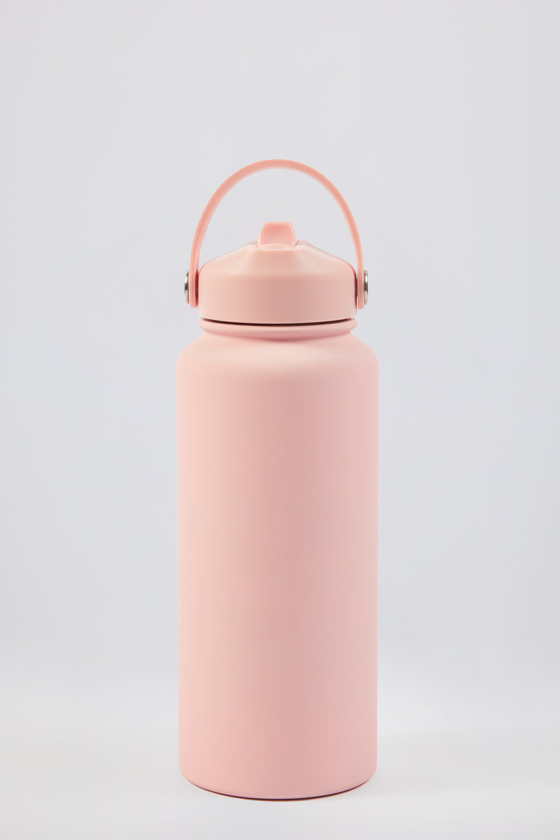 Thermos Water Bottle in Bubblegum Pink - 2
