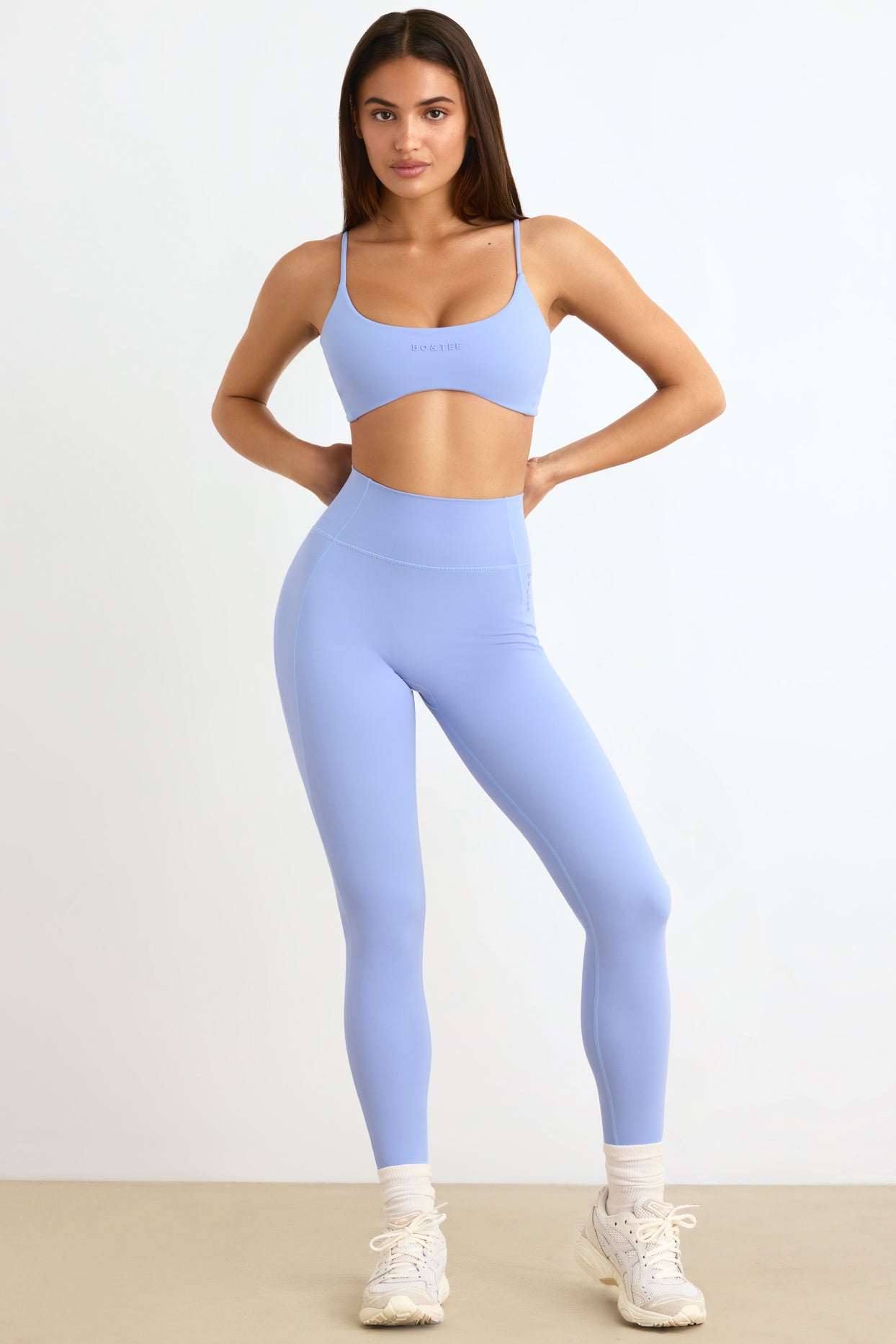Soft Active High-Waist Leggings in Lavender Blue - 6