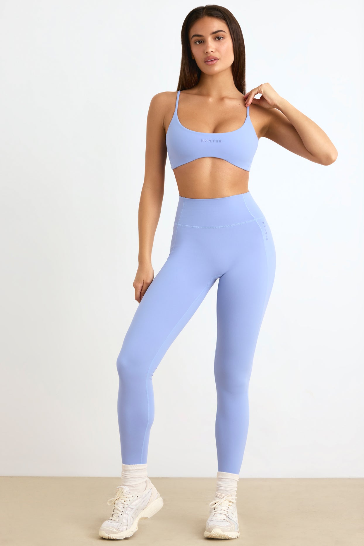 Soft Active High-Waist Leggings in Lavender Blue - 5
