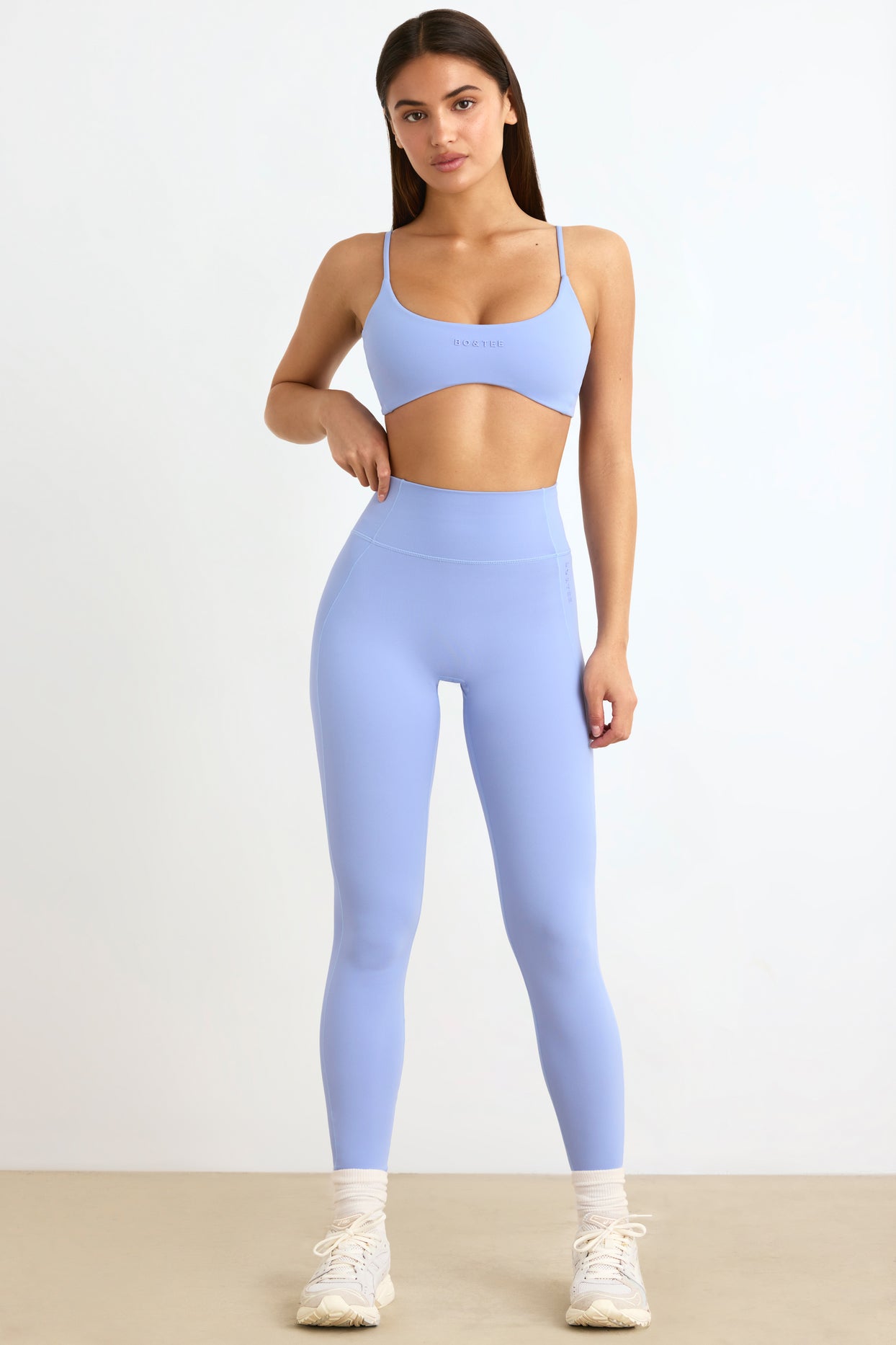 Soft Active High-Waist Leggings in Lavender Blue - 1