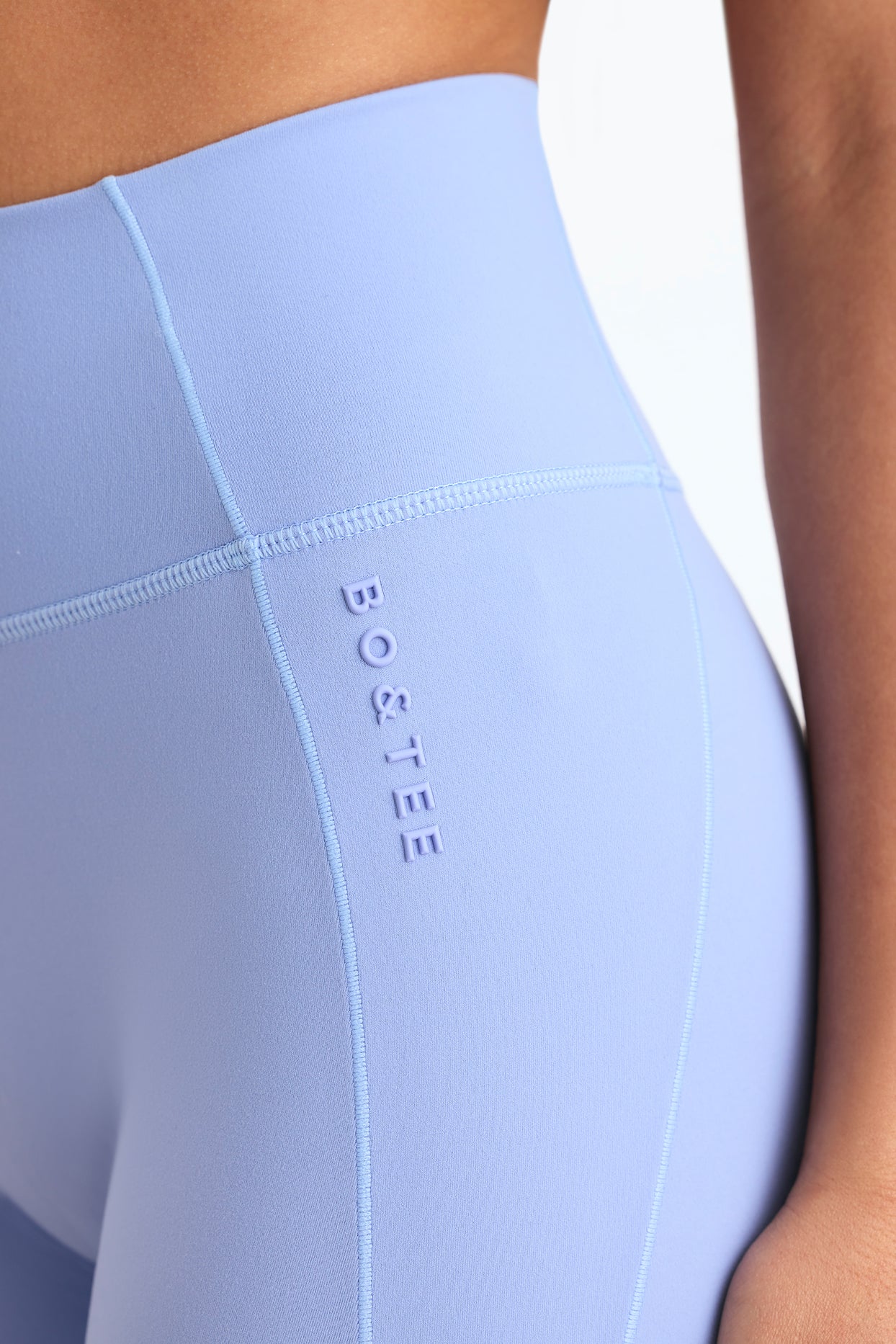 Soft Active High-Waist Leggings in Lavender Blue - 4