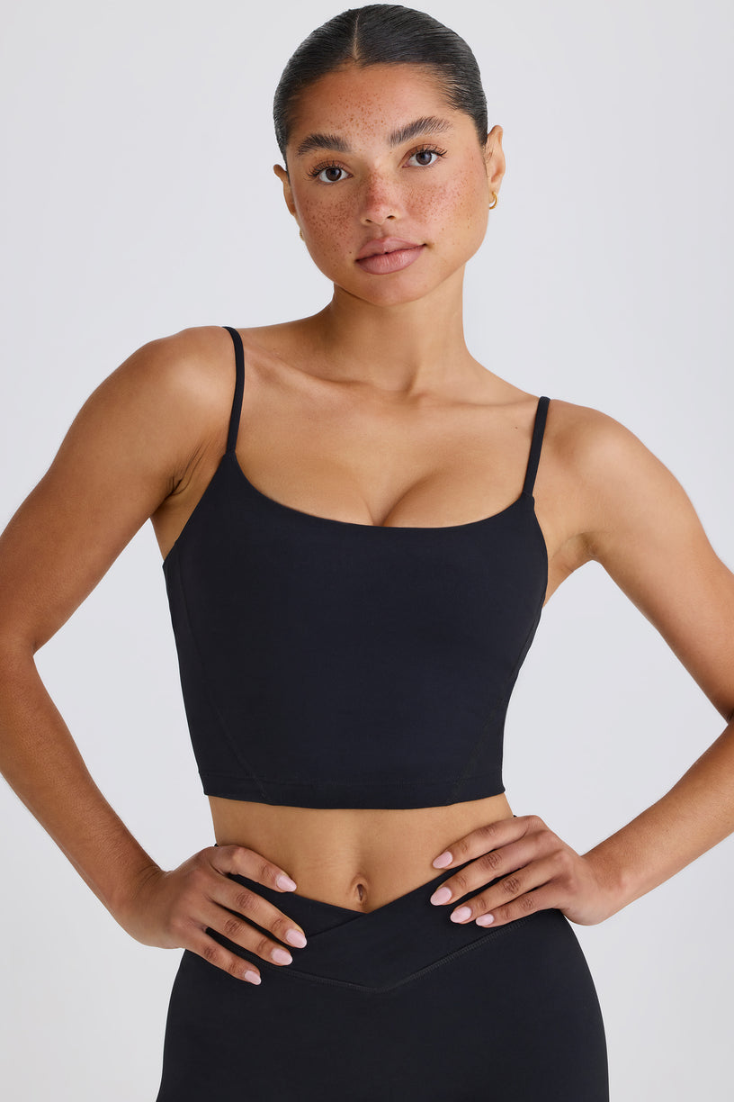 Soft Active Tank Top in Black - 1