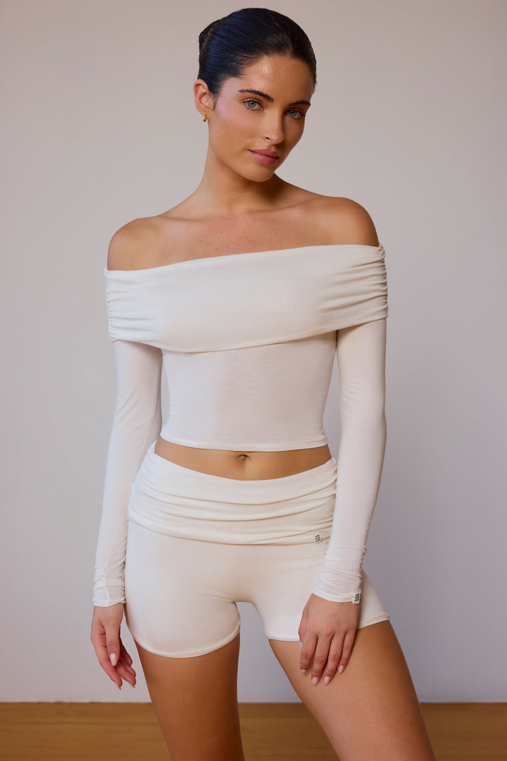 Sheer Ballet Peplum Top
