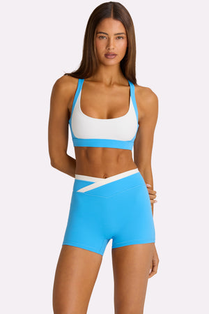 Soft Active High-Impact Sports Bra in Electric Blue