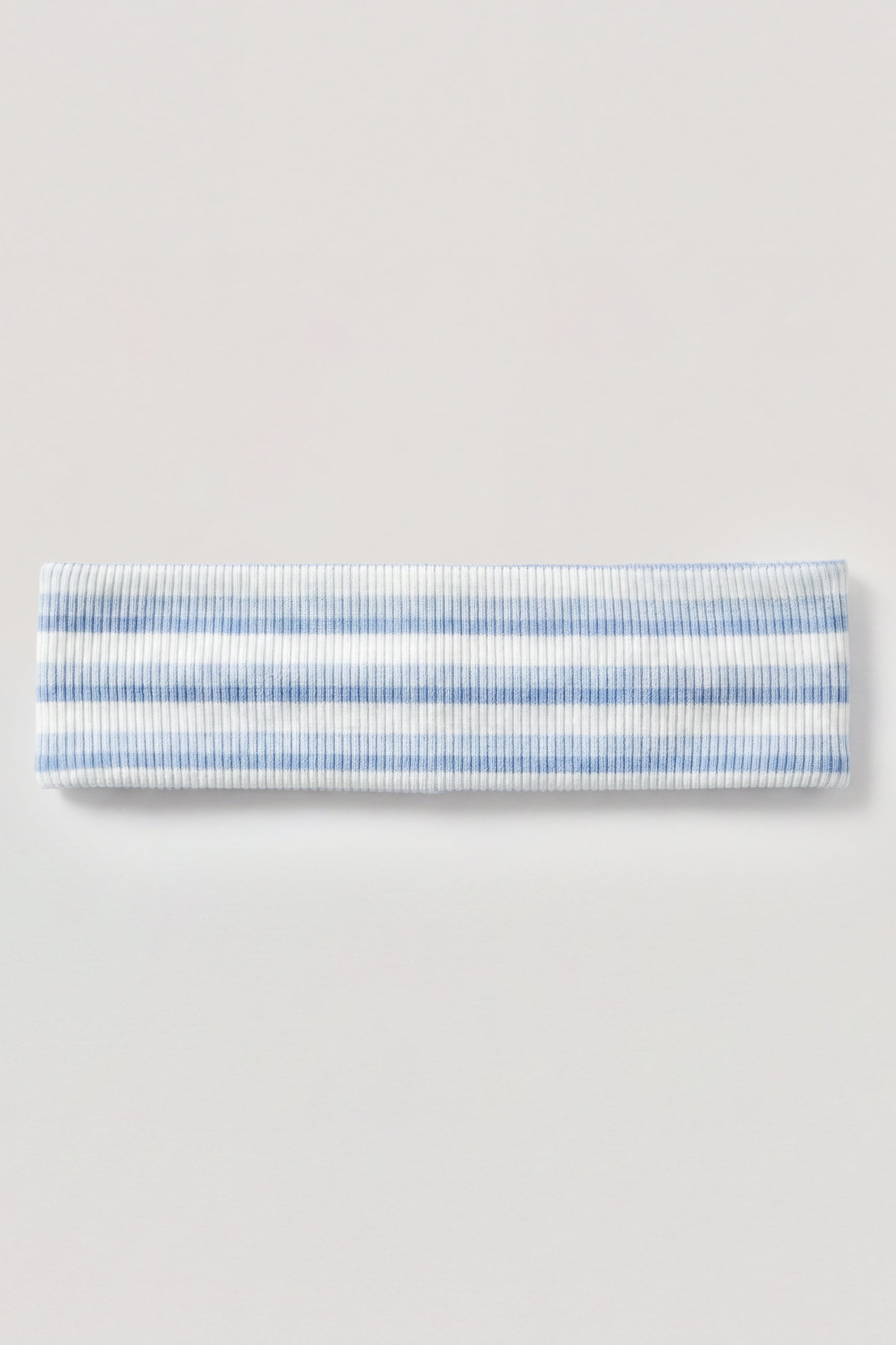 Ribbed Jersey Headband in Blue Stripe
