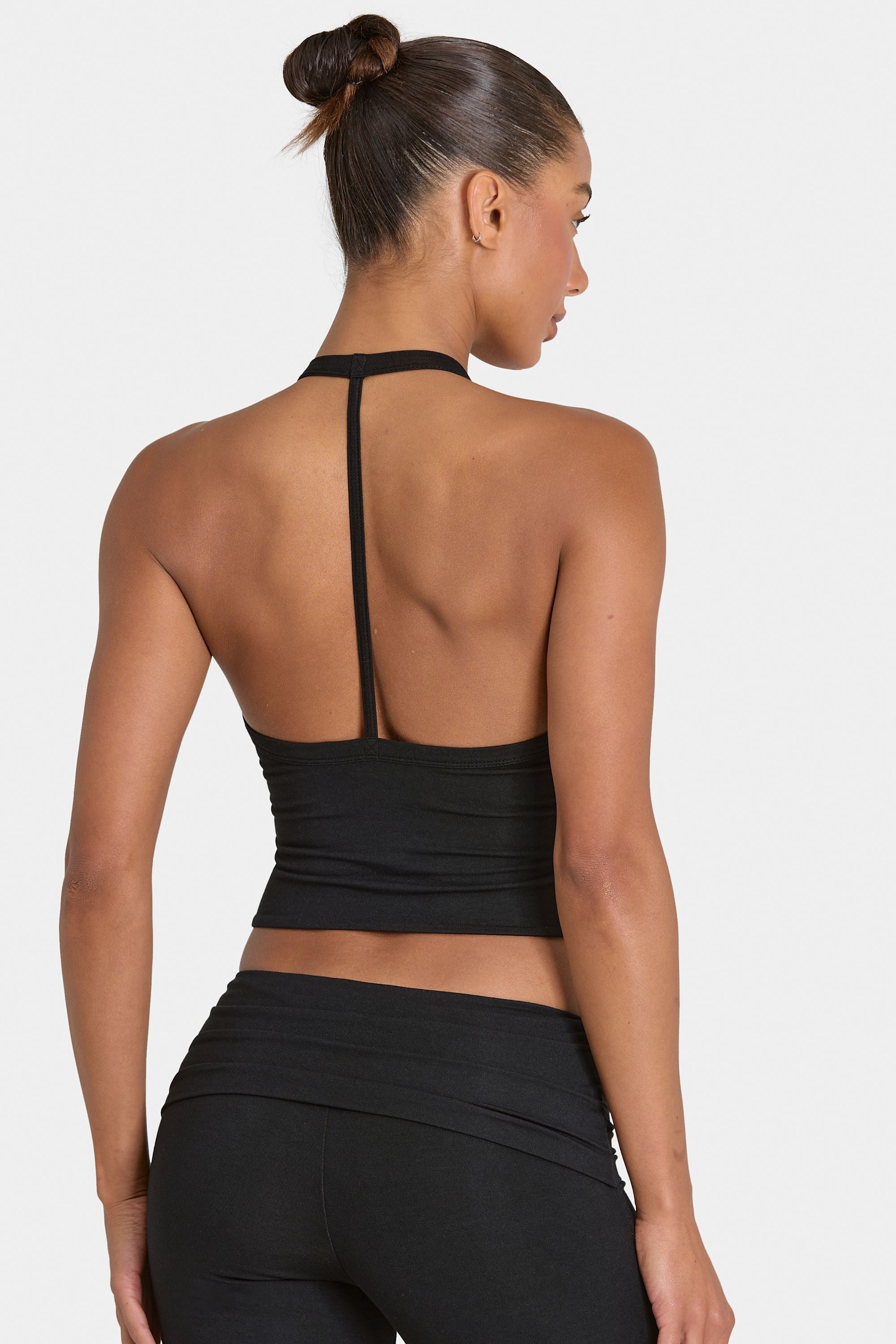 ButterCloud™ Crop Tank Top in Black