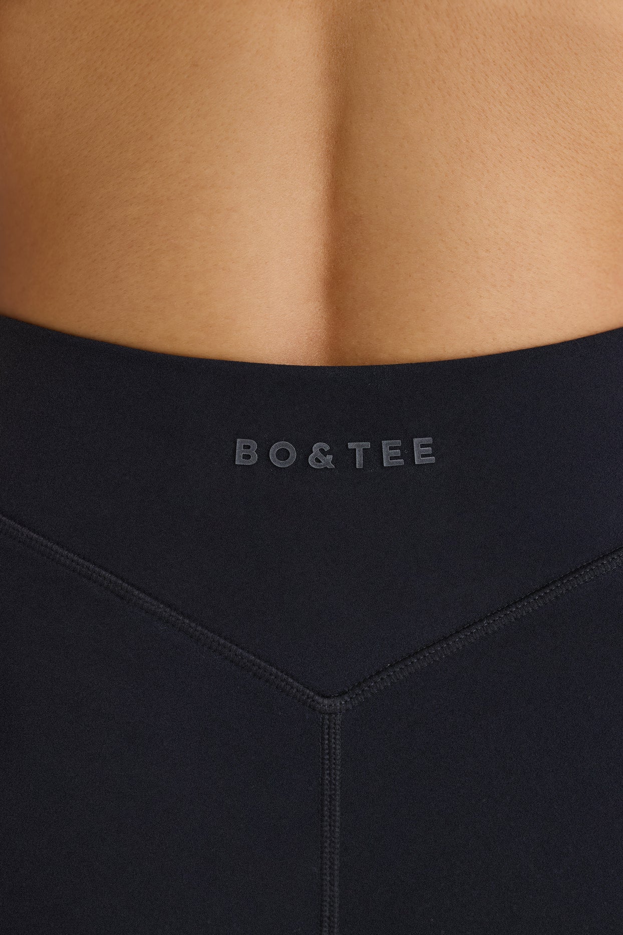 Soft Active Crossover Mini Shorts in Black - 5