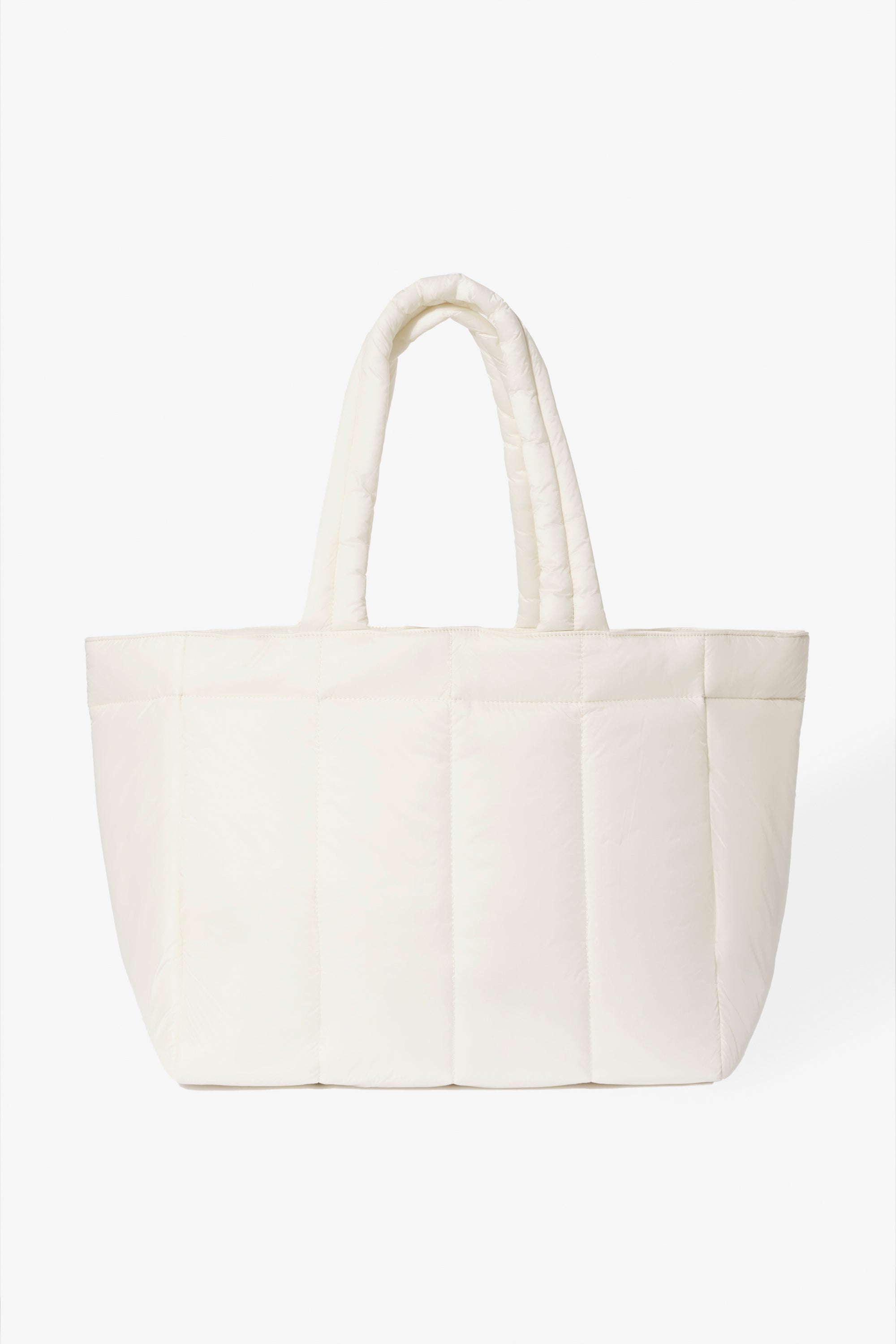 Waterproof Puffer Tote Bag in Ice - 2