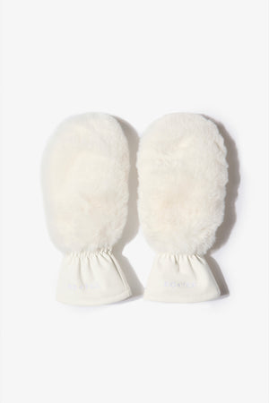 Faux-Fur Gloves in Ice