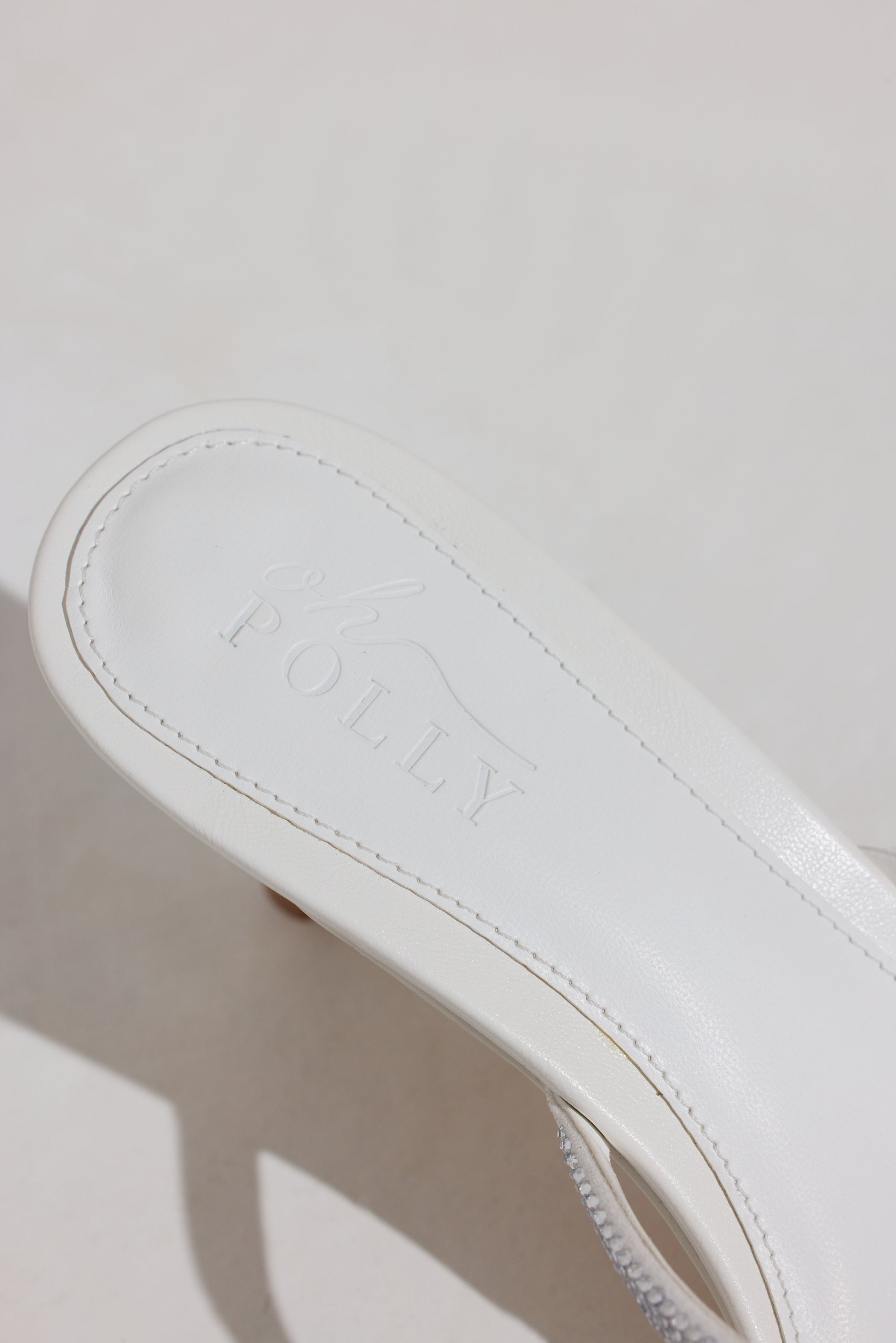 Heeled Sandal in White