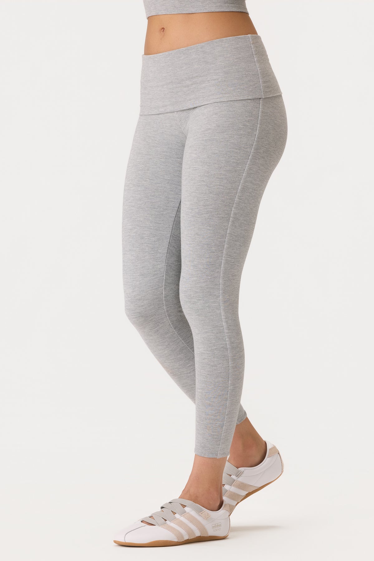 ⁣⁢ButterCloud™ 7/8 Leggings in Grau meliert⁤⁣