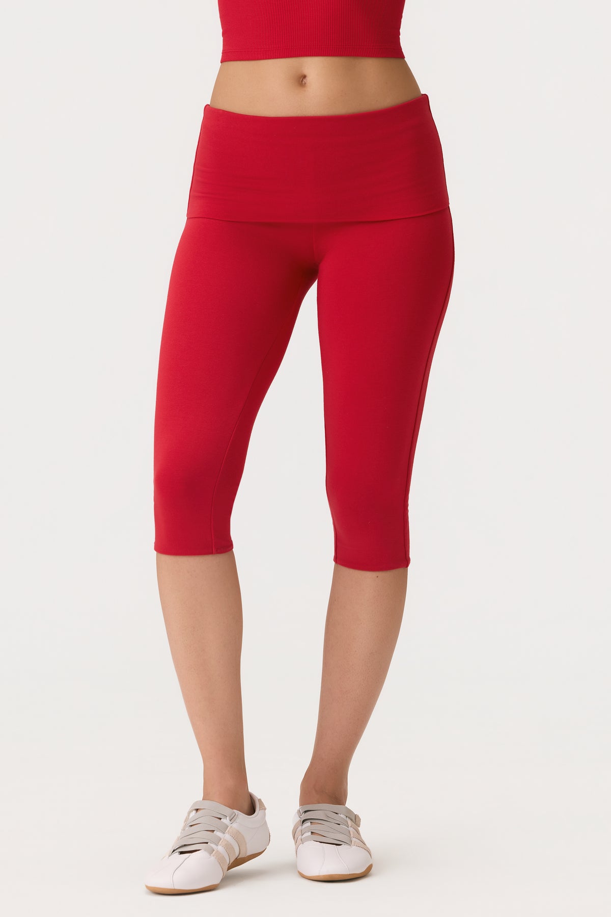 ⁣⁢ButterCloud™ Capri-Leggings in Chilli⁤⁣