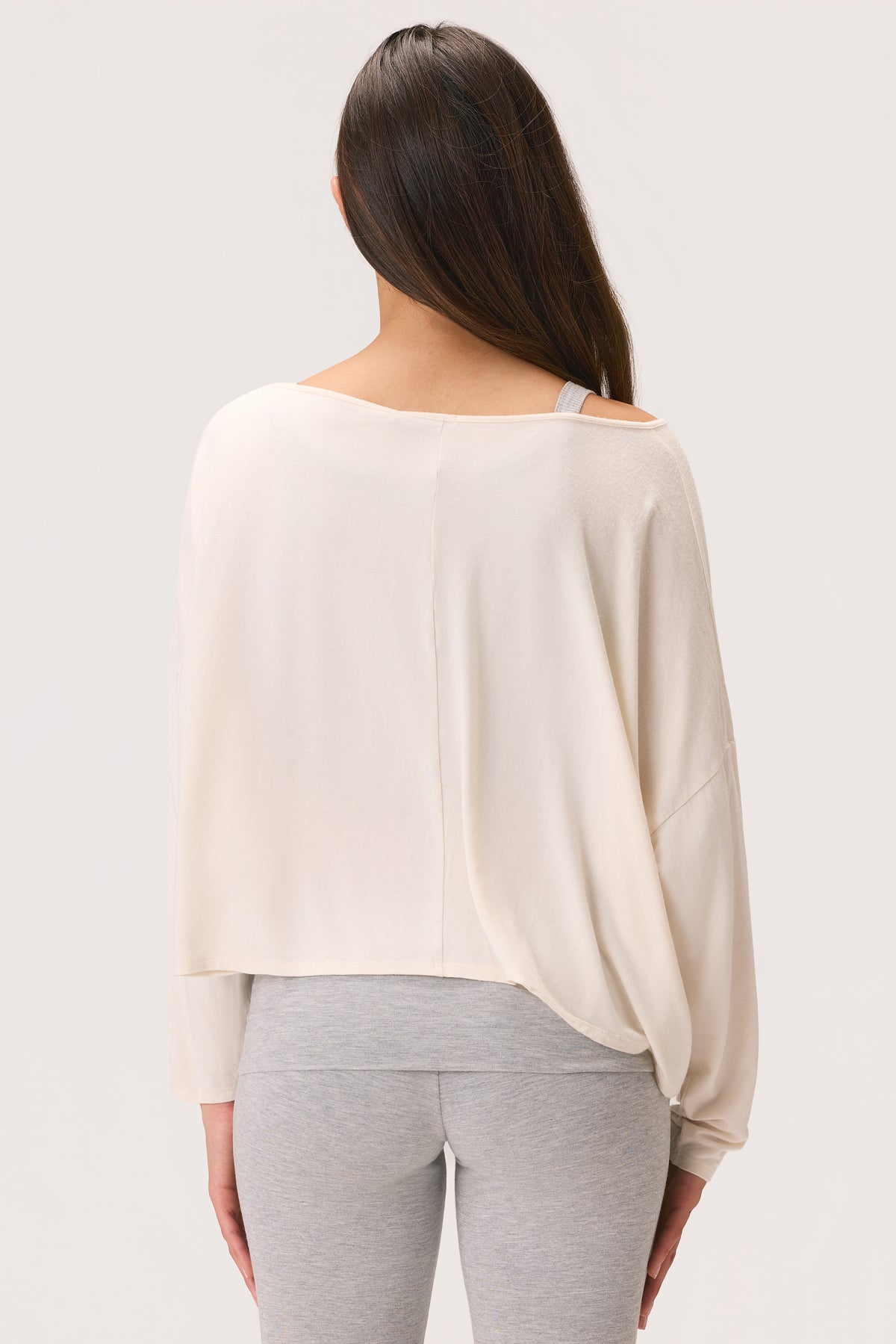 ⁣⁢ButterCloud™ Lässiges Off-Shoulder-Oberteil in Coconut⁤⁣