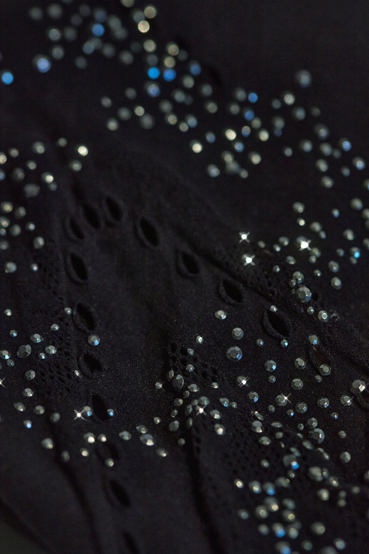 Embellished High-Waist Shorts in Black - 11