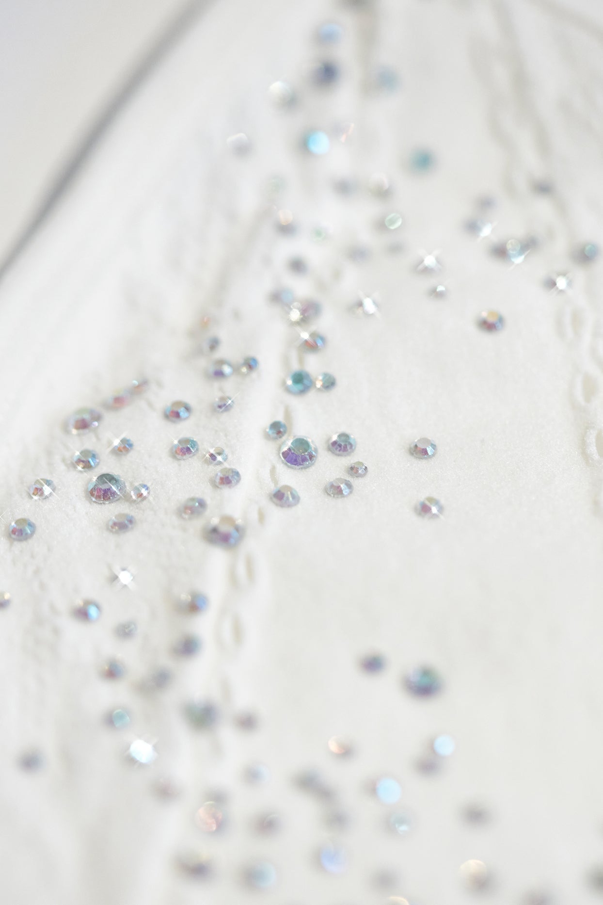 Embellished Halterneck Mini Dress in Ivory - 11