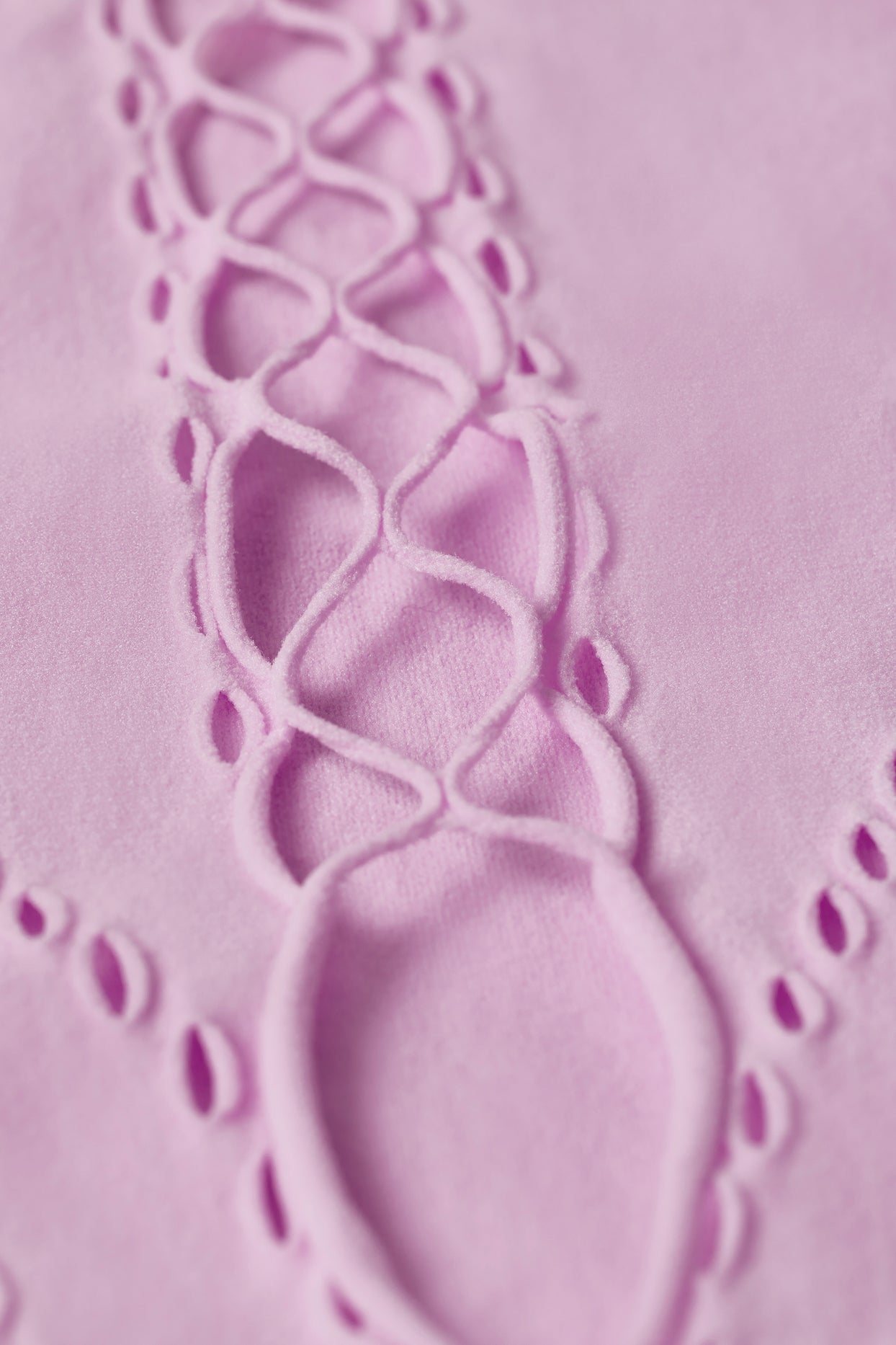 Lace-Up Bodysuit in Violet Pink - 5