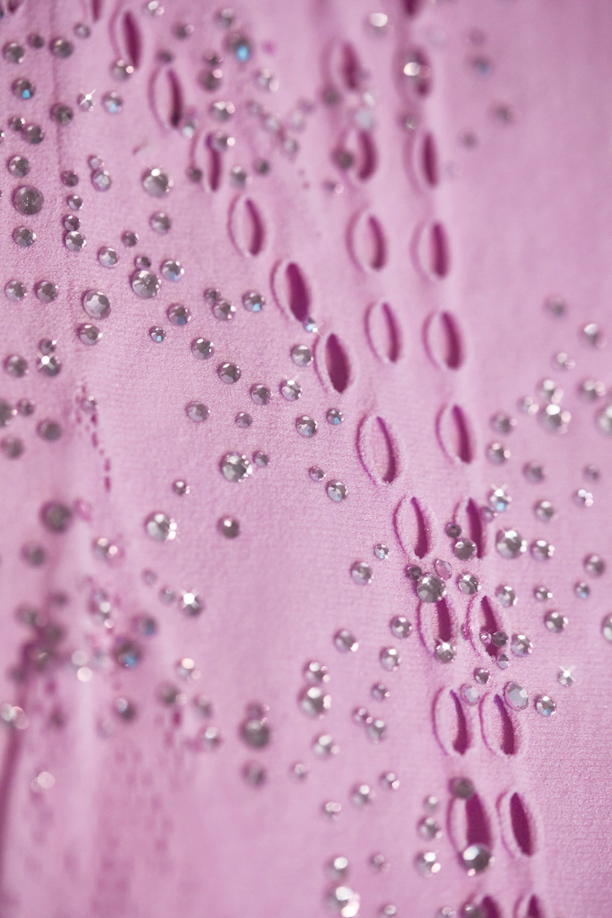 Embellished Halterneck Mini Dress in Violet Pink - 12