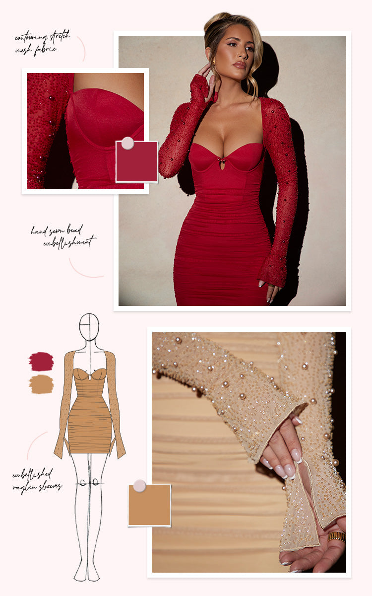 oh polly st germain dress red St Germain Oh Polly Red Dress by Oh Polly