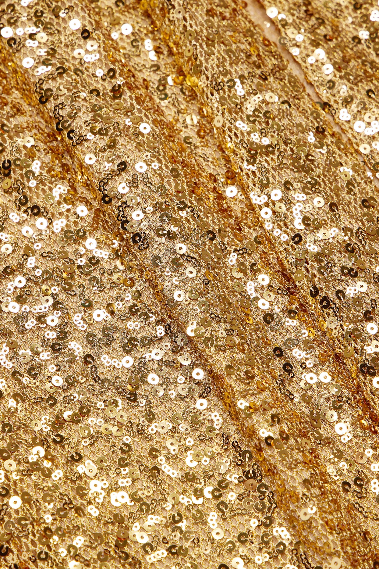 Embellished Hardware-Detail Strappy Maxi Skirt in Gold - 6