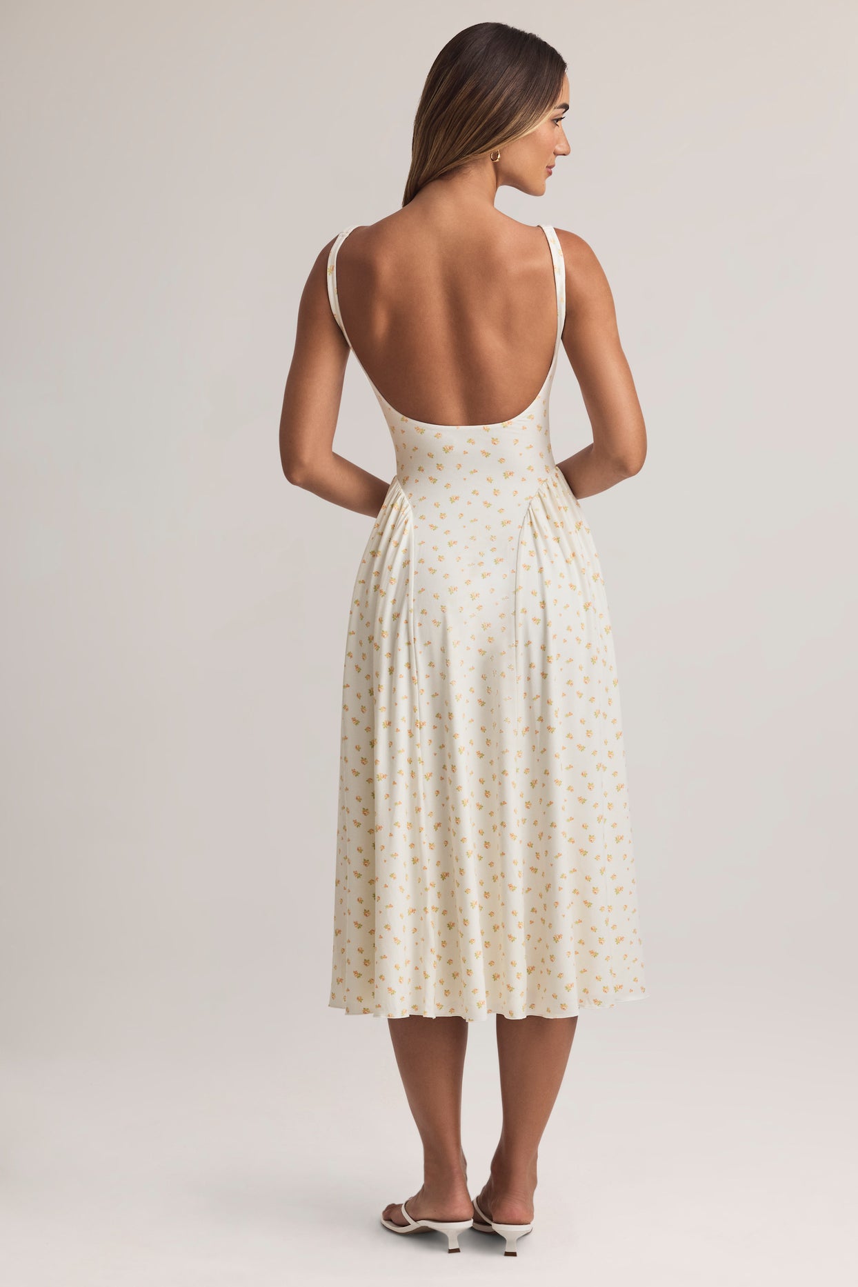 Modal A-Line Midaxi Dress in Floral Print - 5