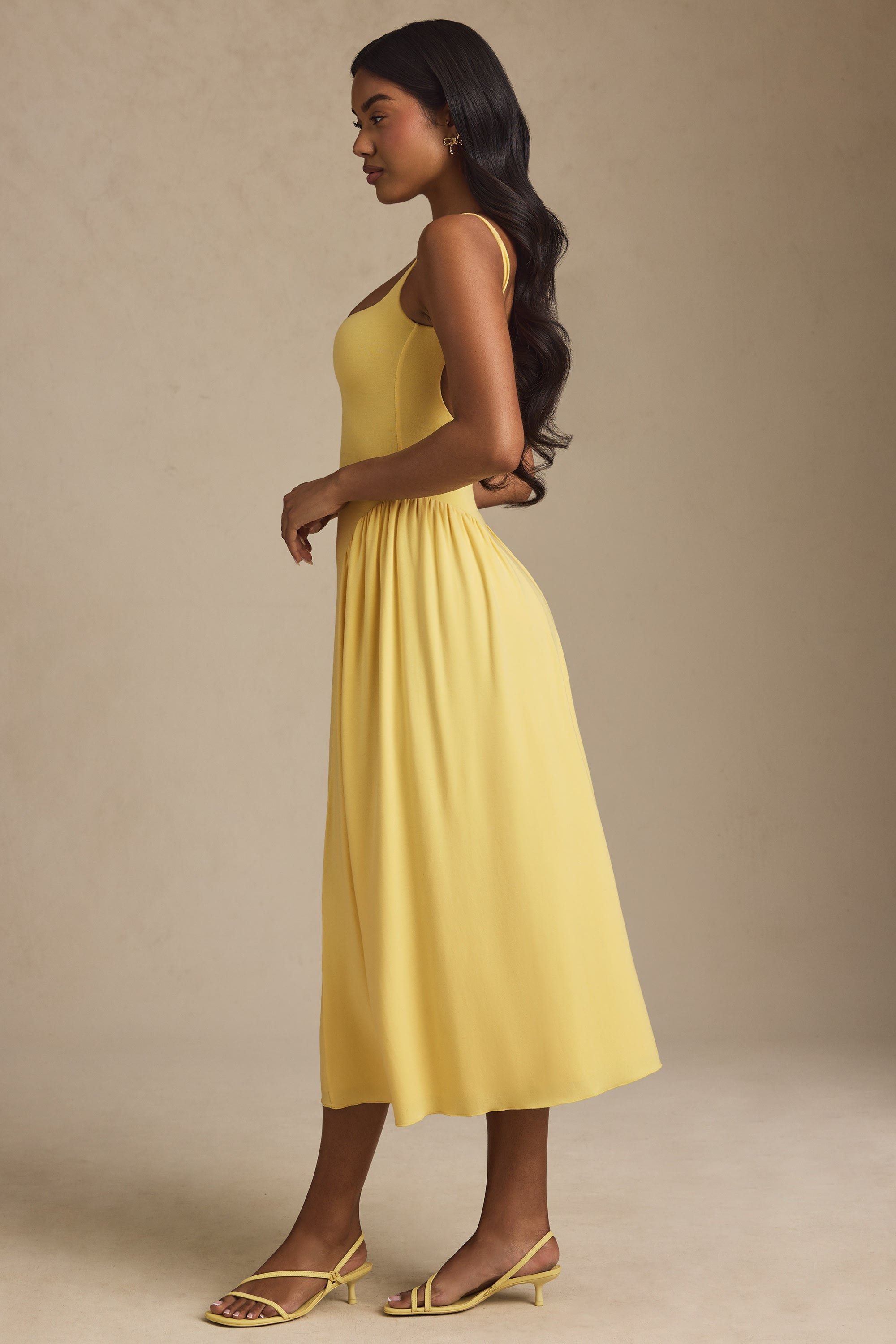 Bodie Maxi Dress - Pastel Yellow