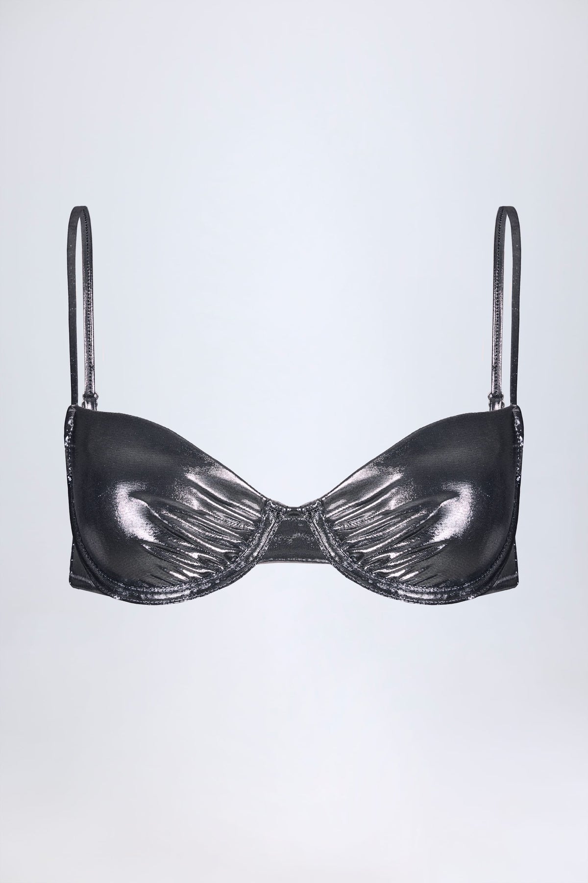Underwired Bikini Top in Silver