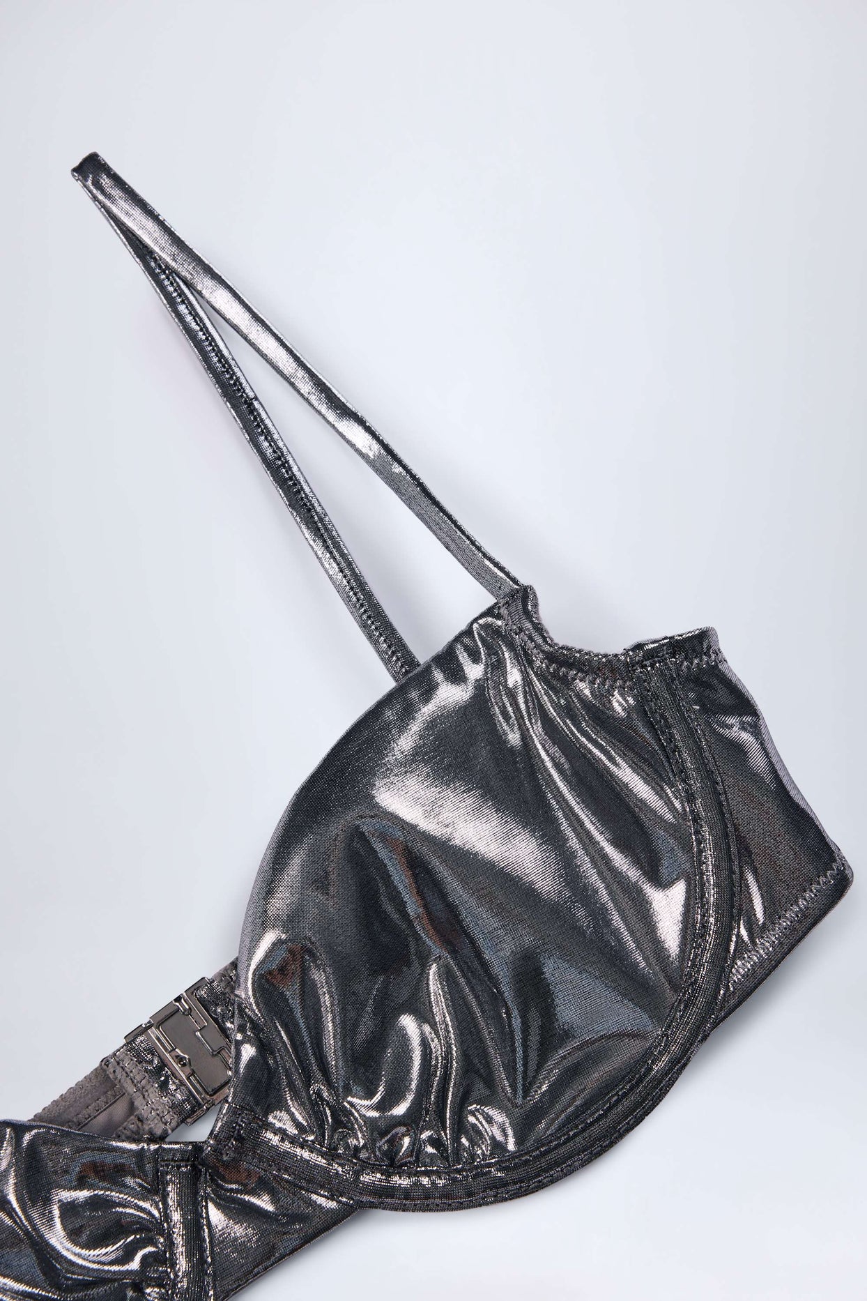 Underwired Bikini Top in Silver - 7