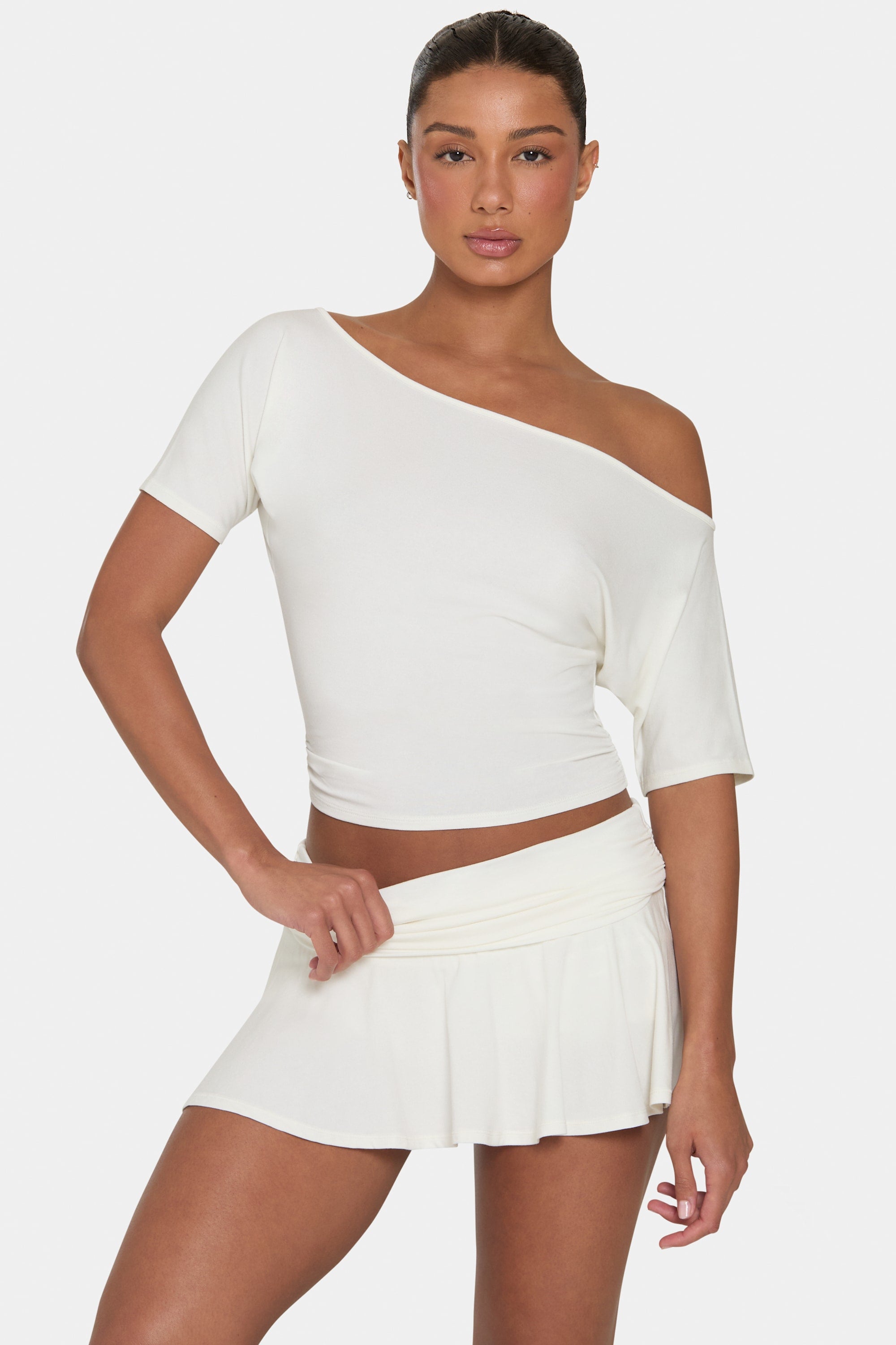 ButterCloud™ Mini Skort in Coconut
