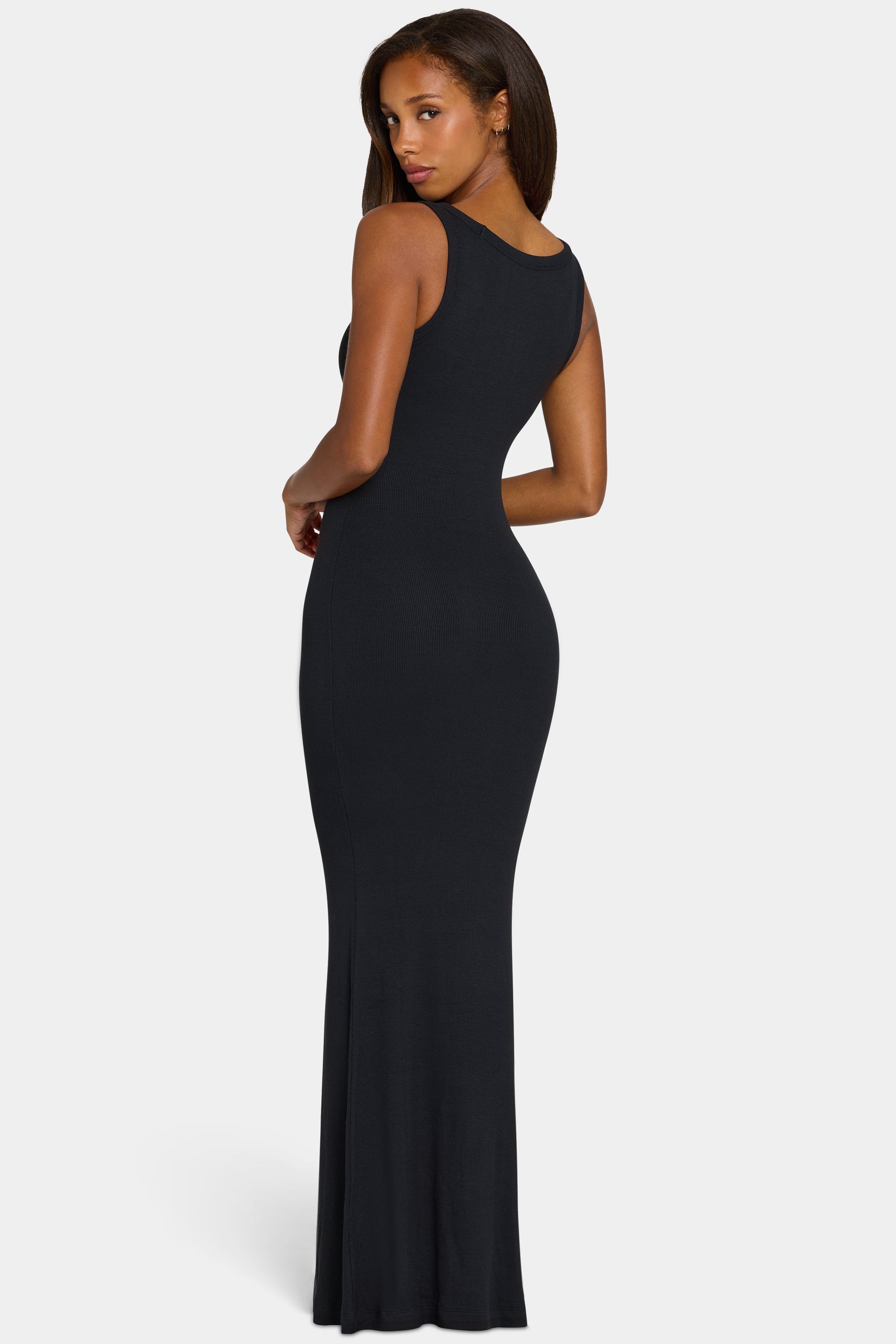 ButterCloud™ Built-In Bra Maxi Dress in Black