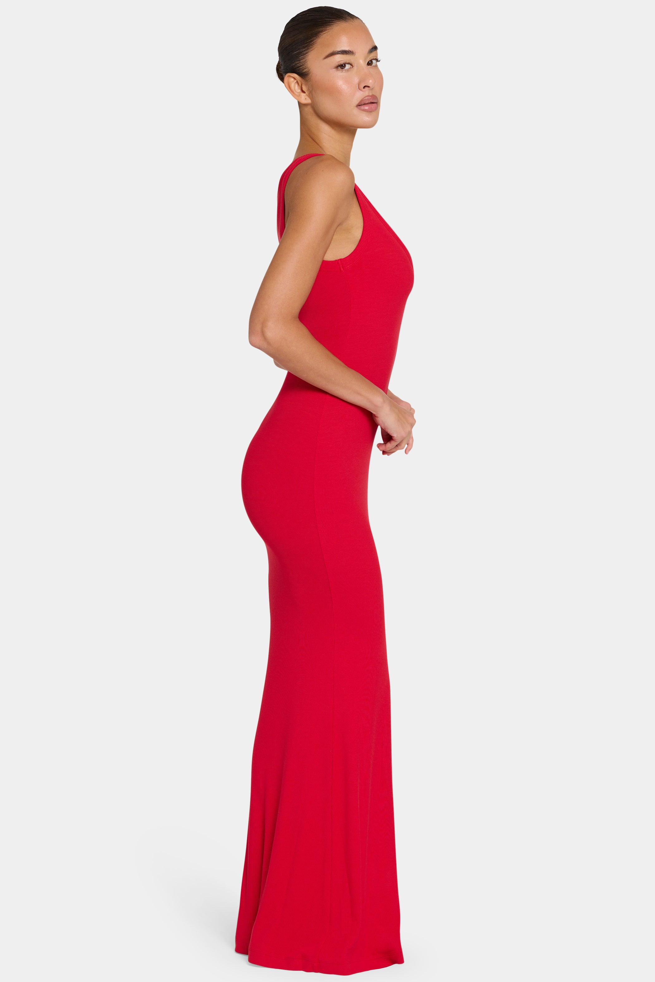 ButterCloud™ Built-In Bra Maxi Dress in Chilli