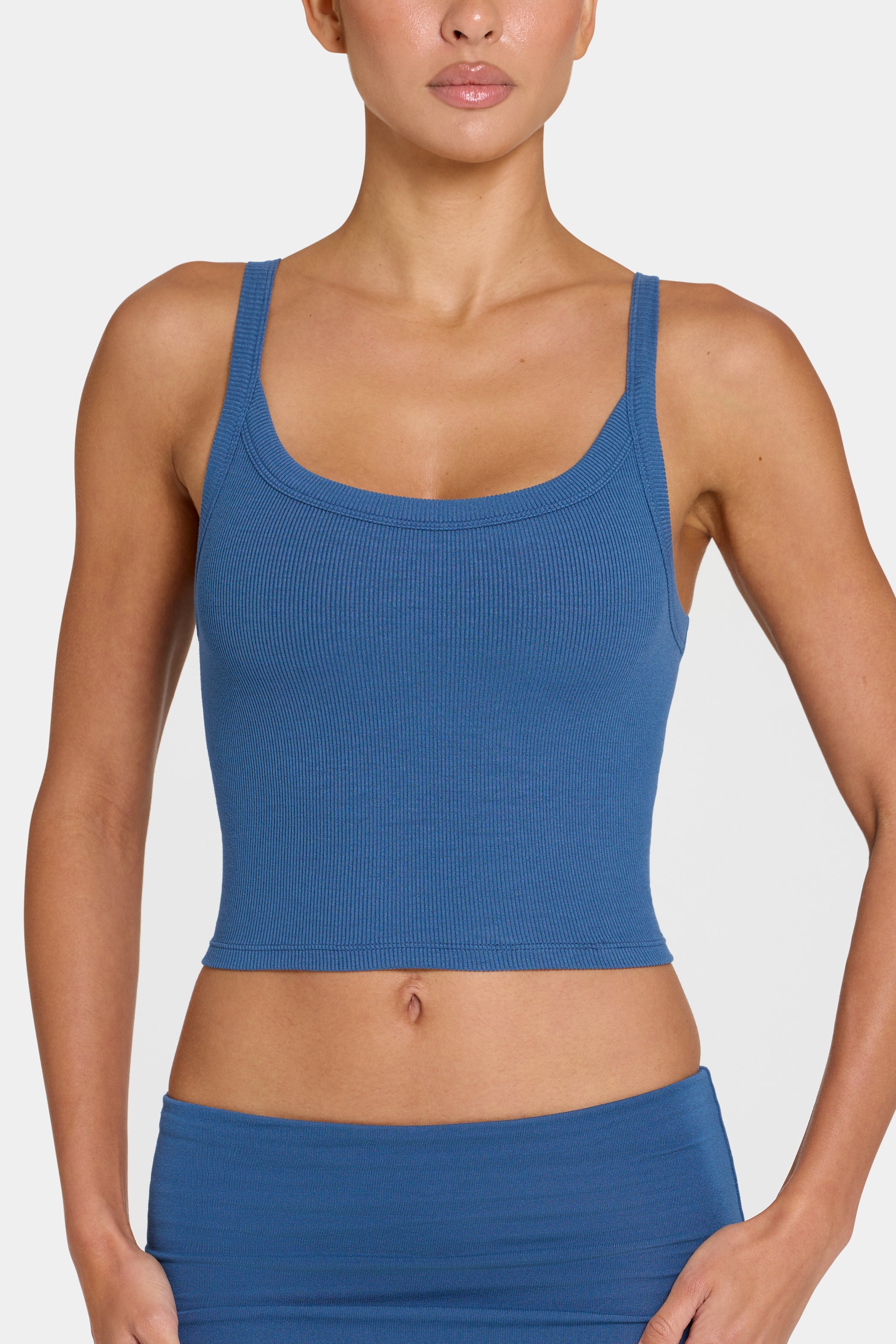 ButterCloud™ Built-In Bra Tank Top in Marine