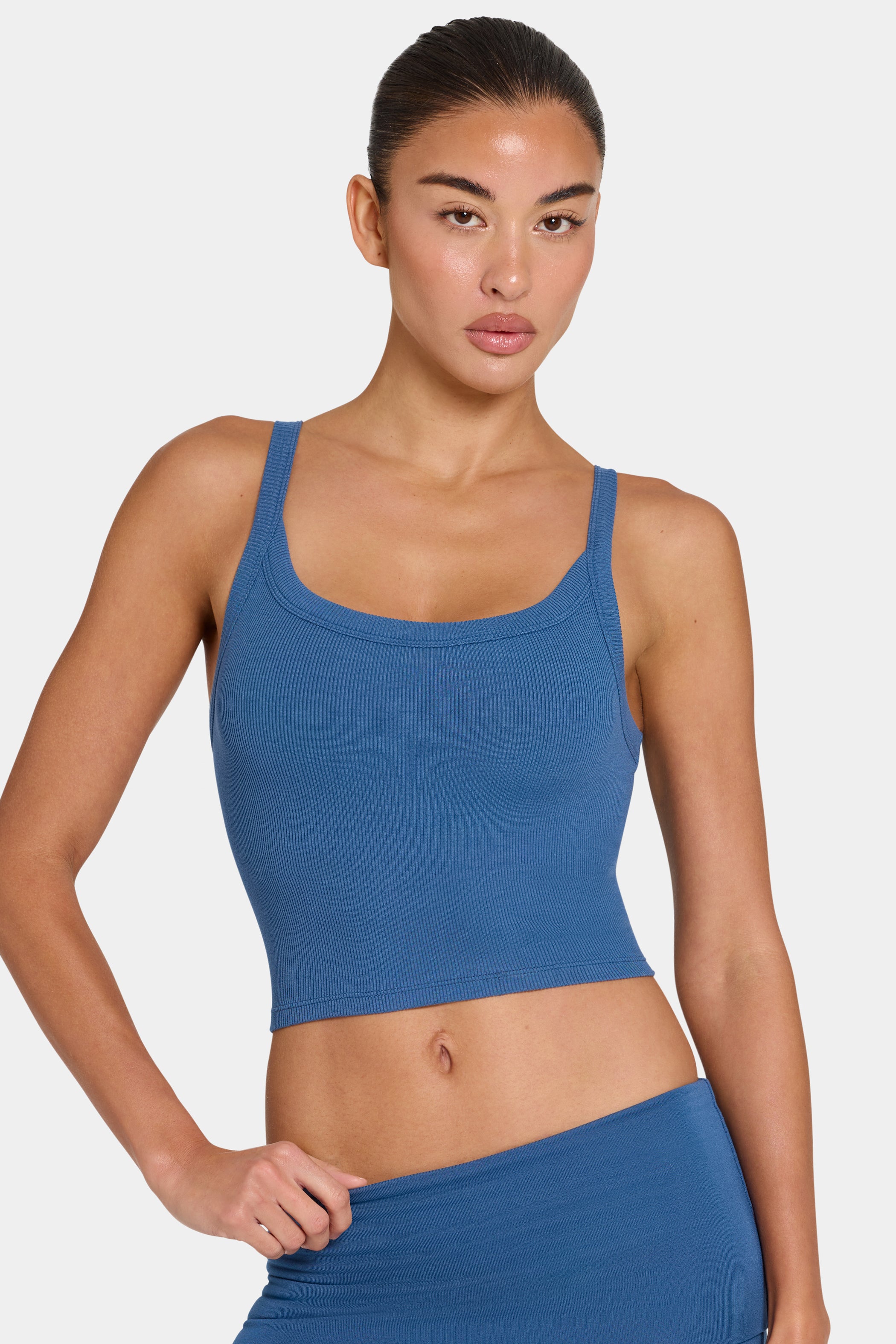ButterCloud™ Built-In Bra Tank Top in Marine