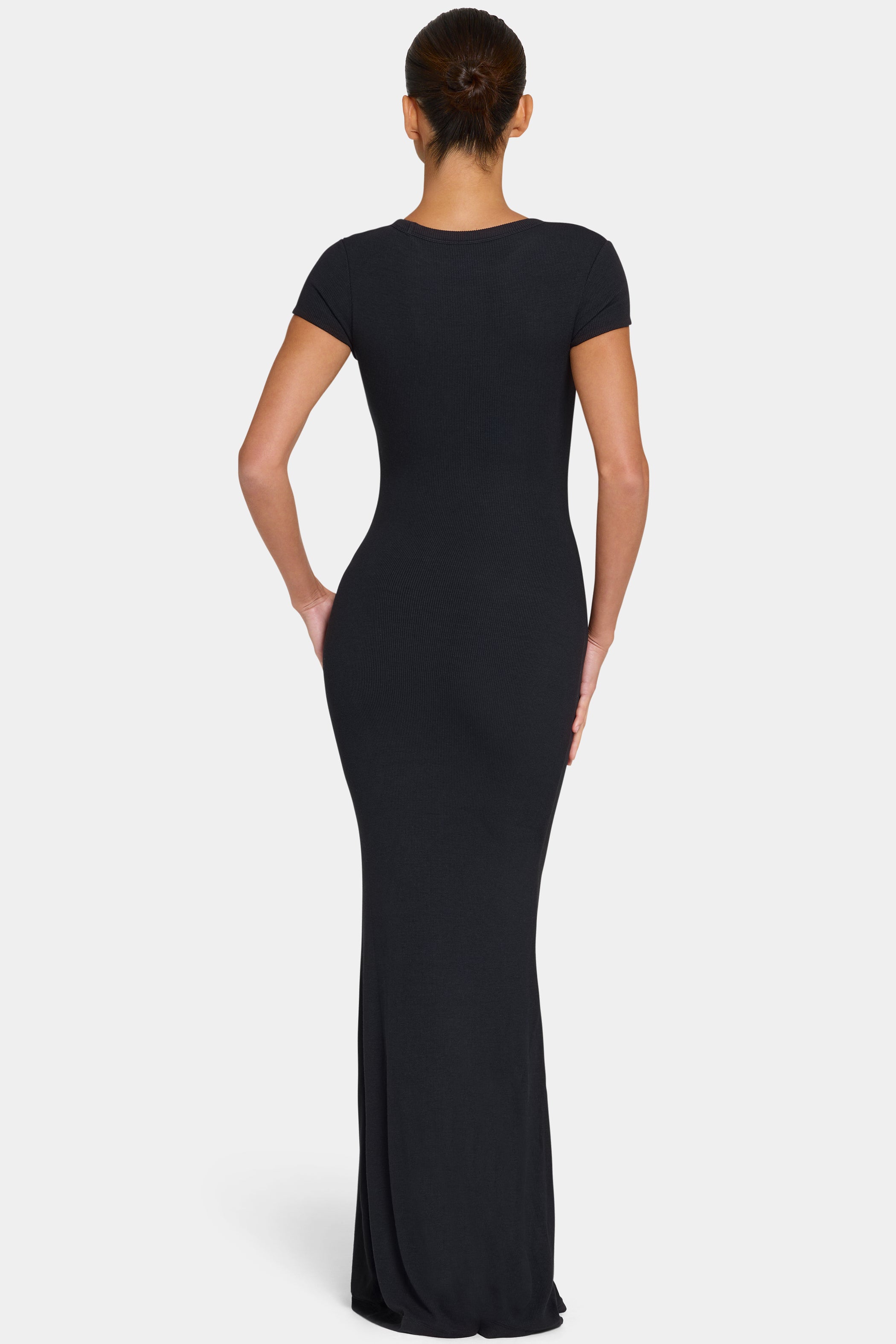 ButterCloud™ Cap Sleeve Maxi Dress in Black
