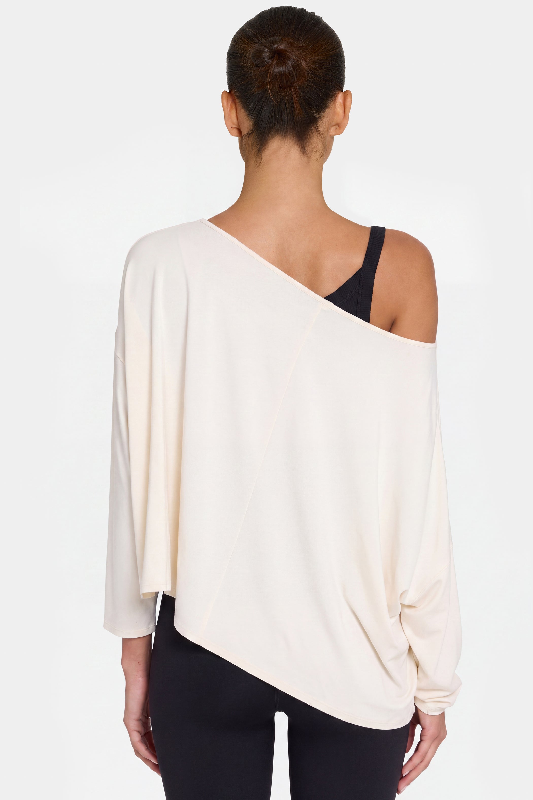 ButterCloud™ Slouchy Off-Shoulder Top in Coconut