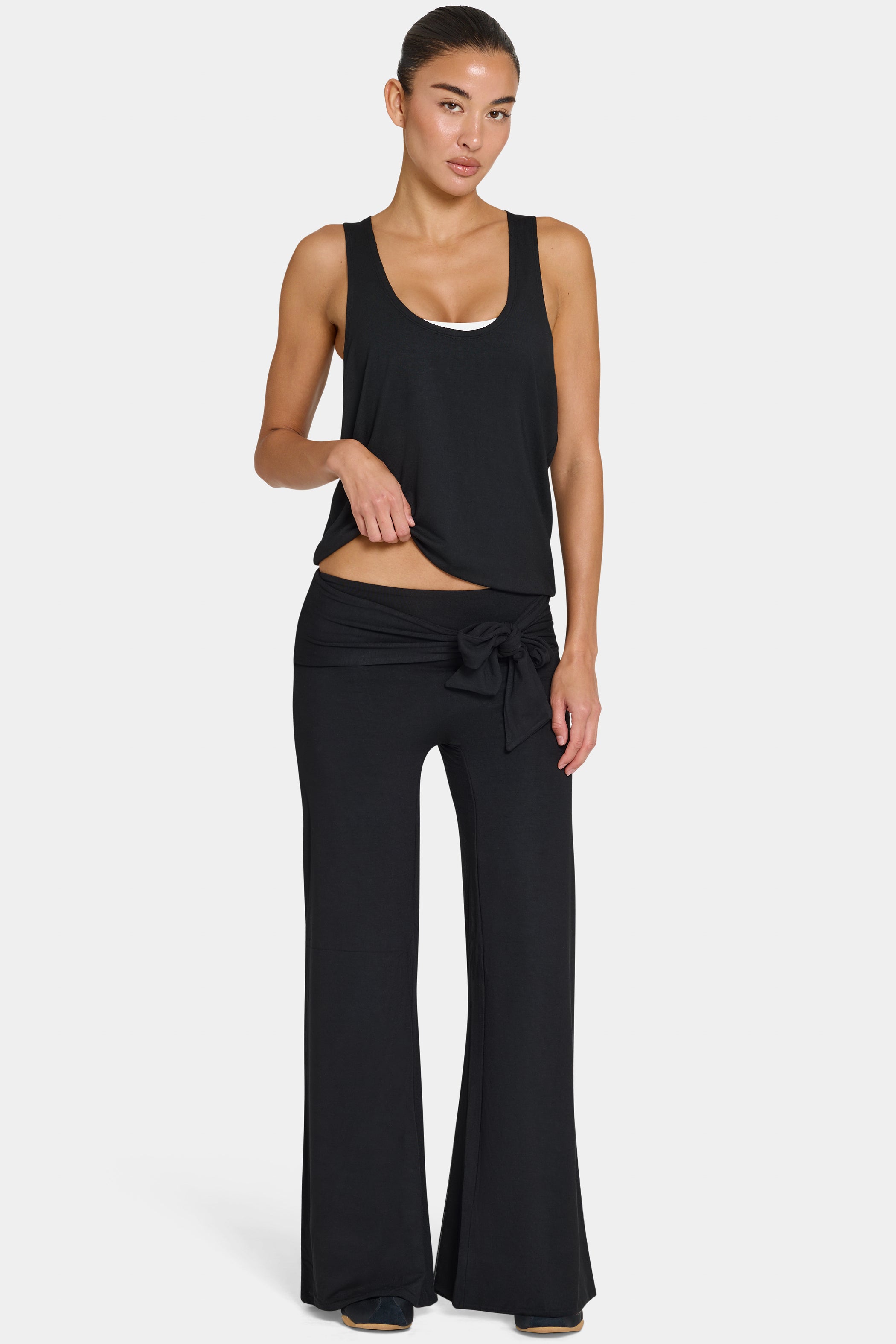 ButterCloud™ Slouchy Tank Top in Black