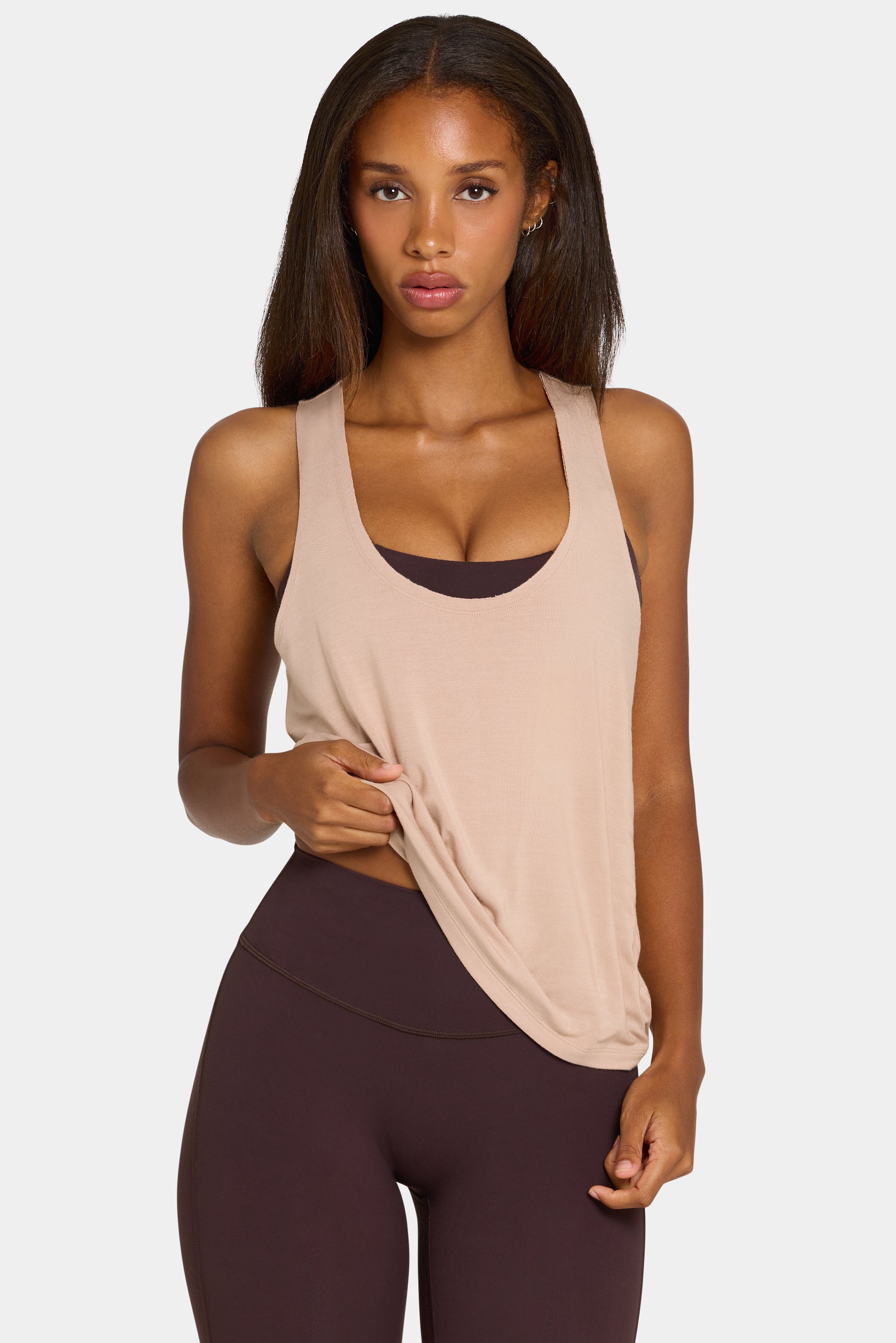 ButterCloud™ Slouchy Tank Top in Oatmeal