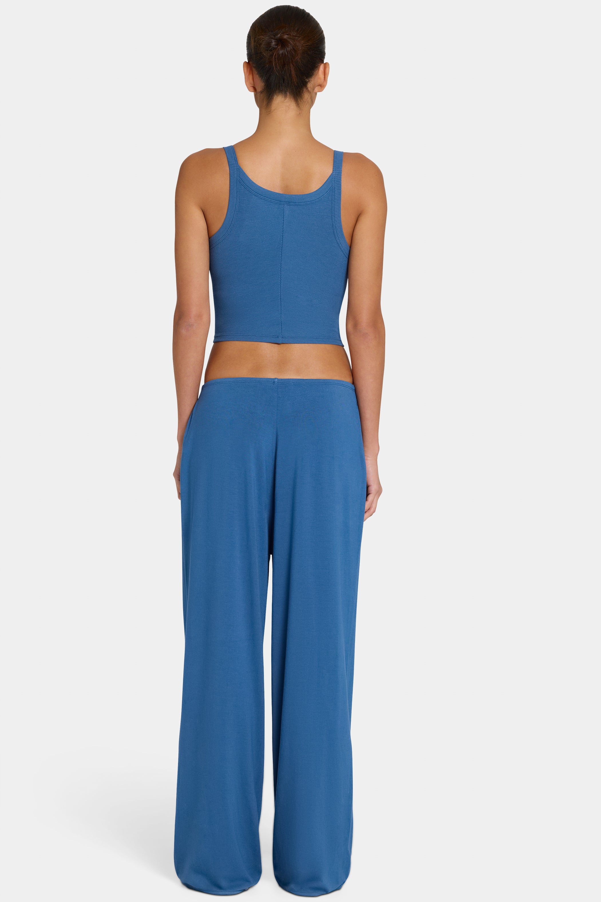 ButterCloud™ Tie-Waist Wide-Leg Trousers in Marine