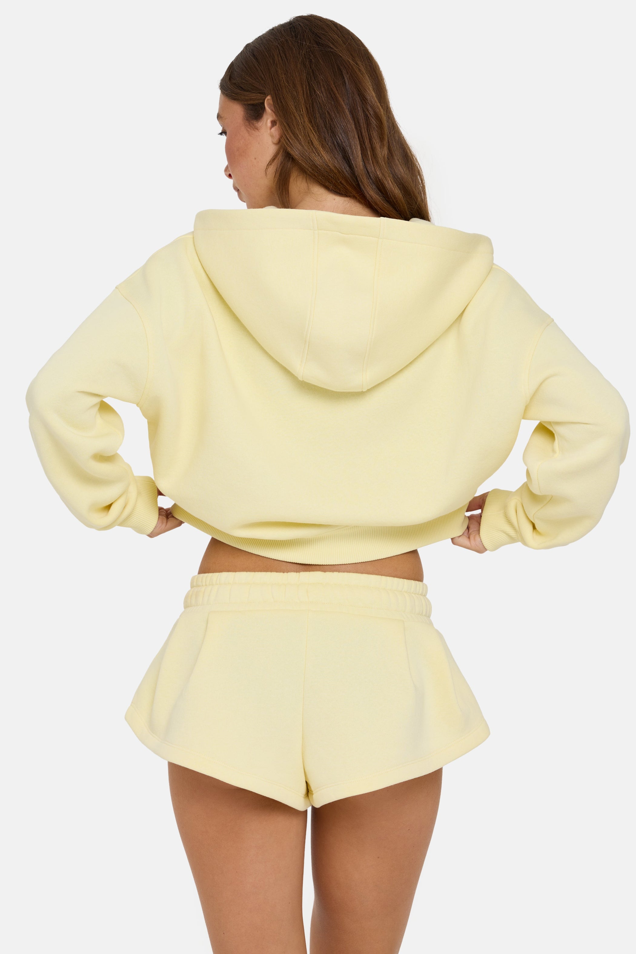 Mid-Rise Mini Shorts in Buttercream - 2