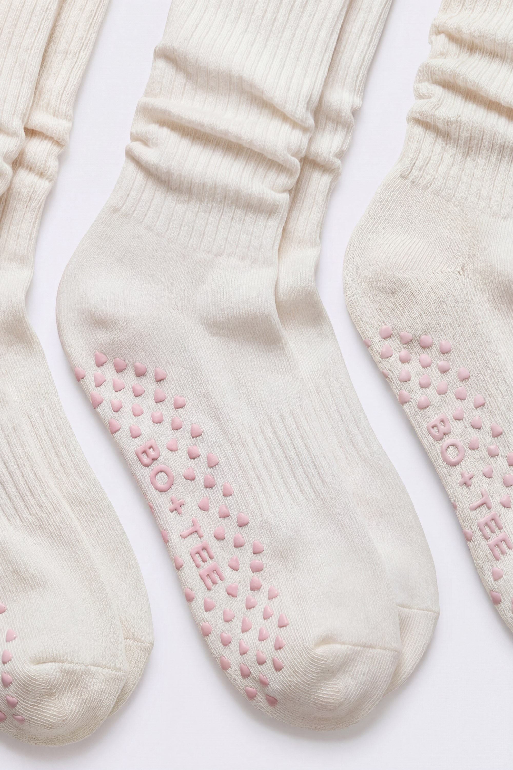 Pilates 3-Pack Socks Bundle in Coconut
