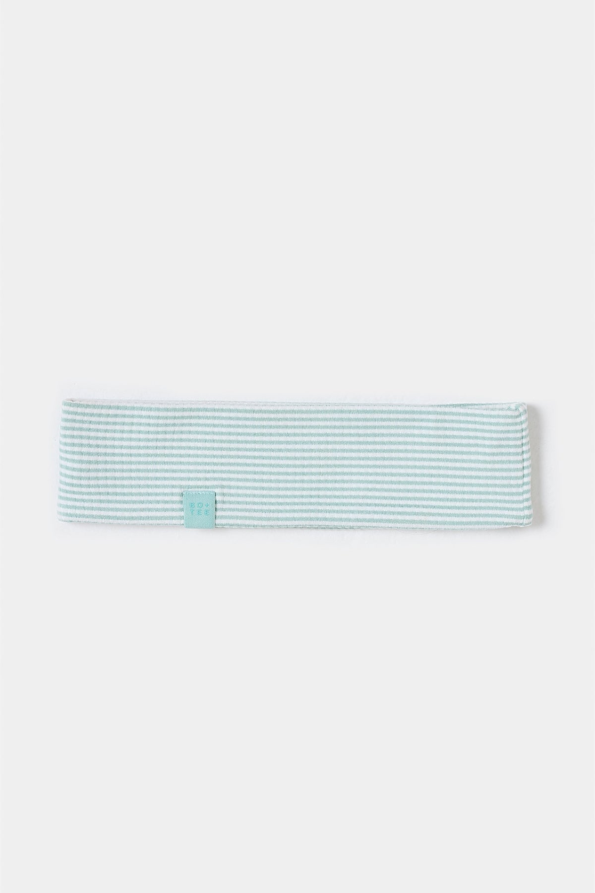 Ribbed Jersey Headband in Mint Stripe - 2