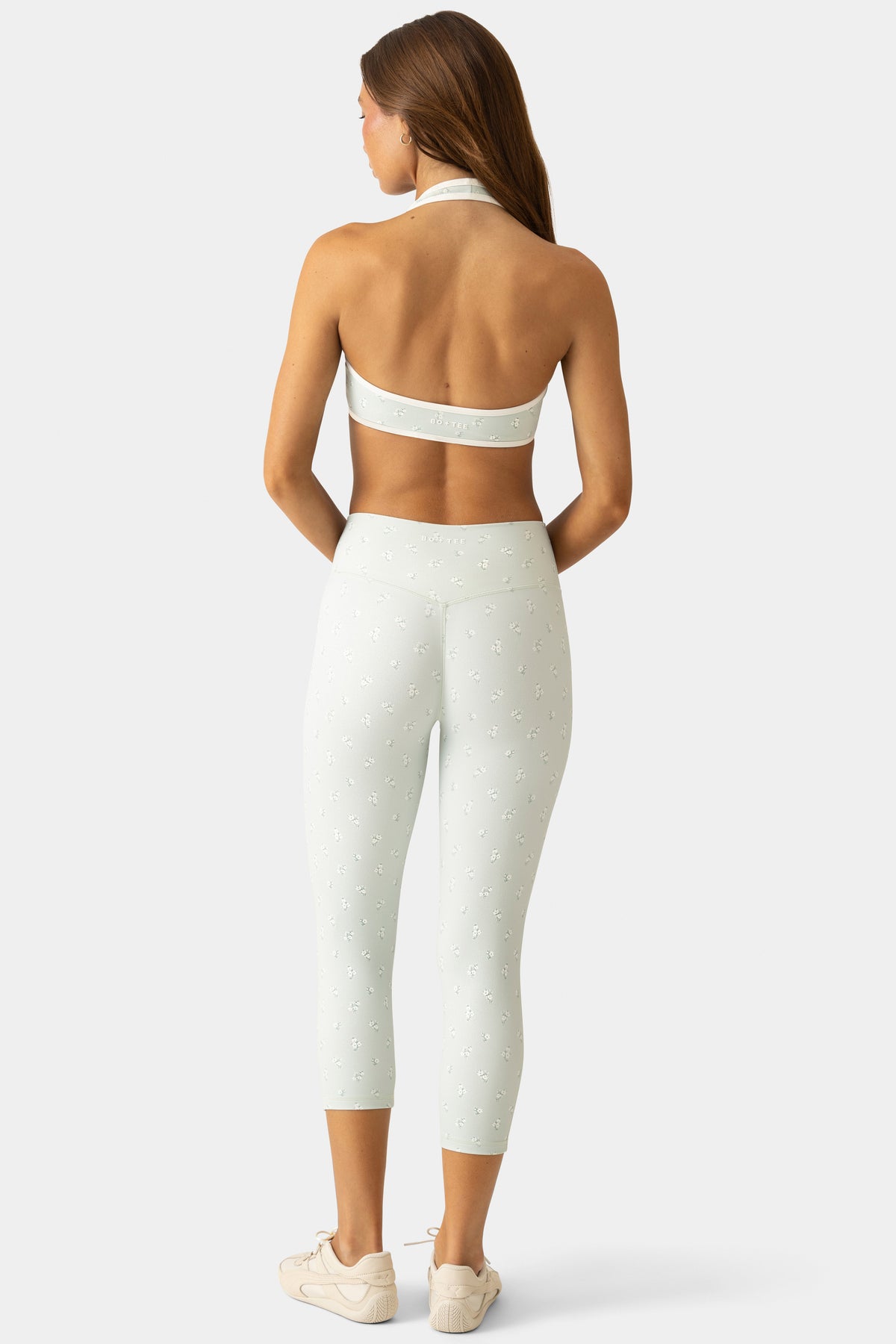 Soft Active Capri Leggings in Matcha Meadow - 2