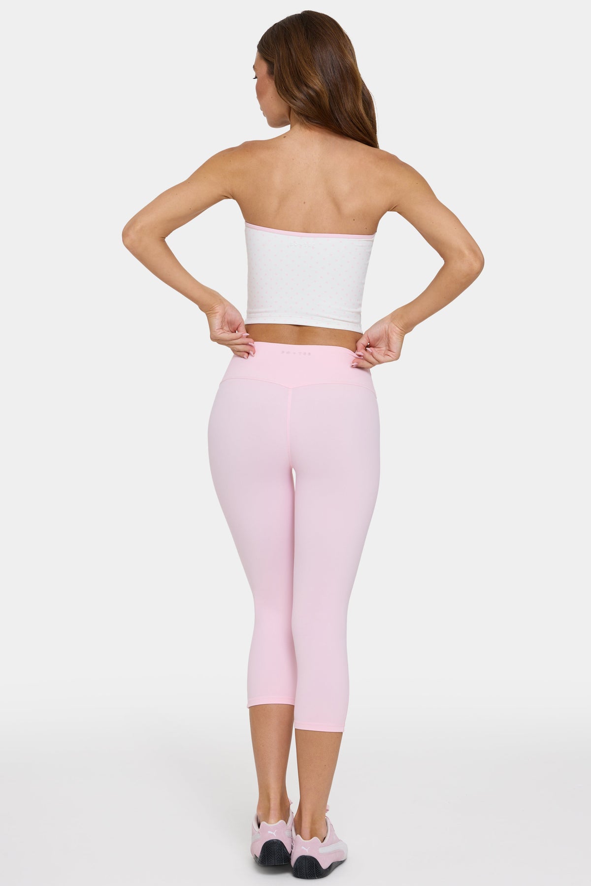 Soft Active Capri Leggings in Sorbet - 2