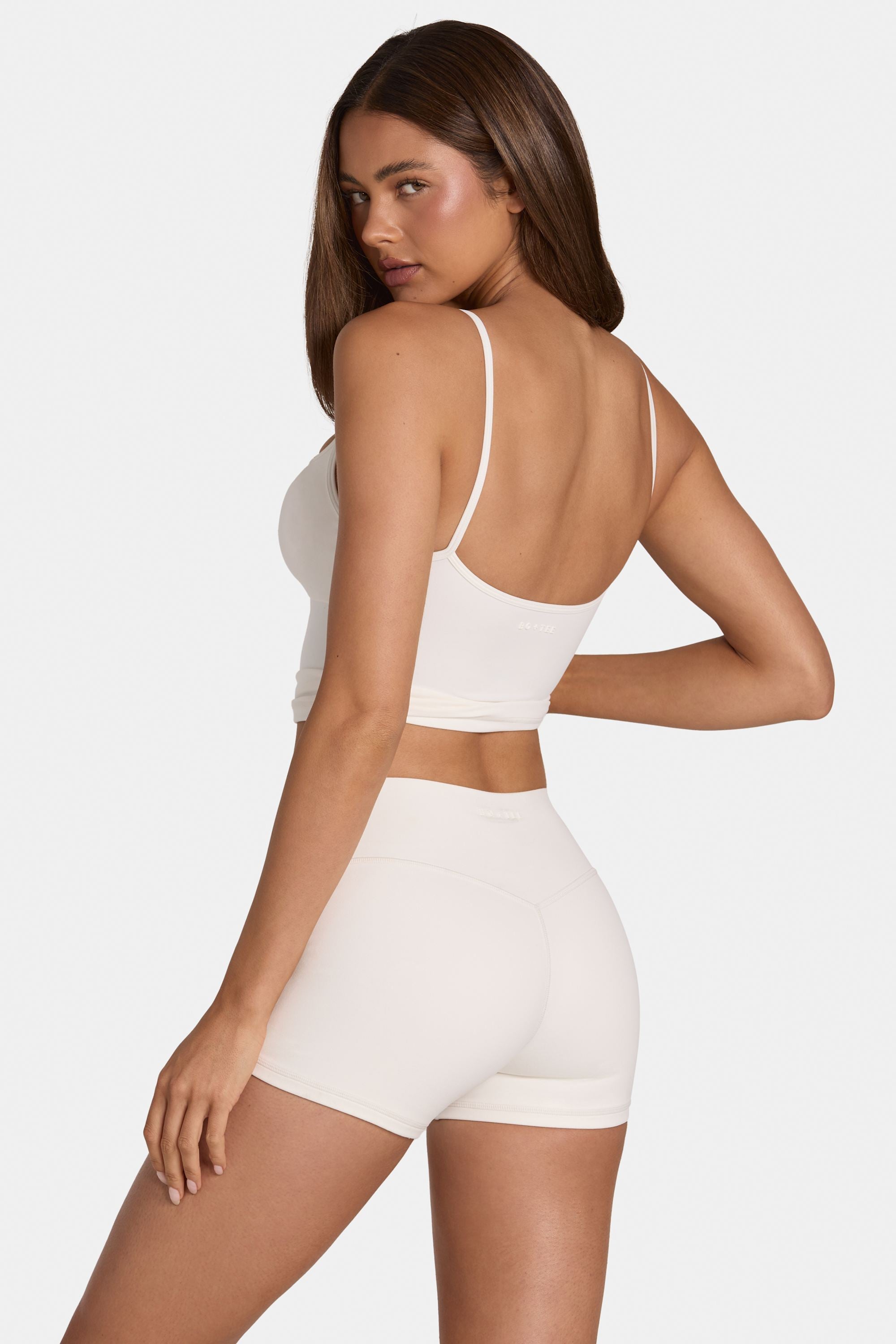 Soft Active Mini Shorts in Coconut